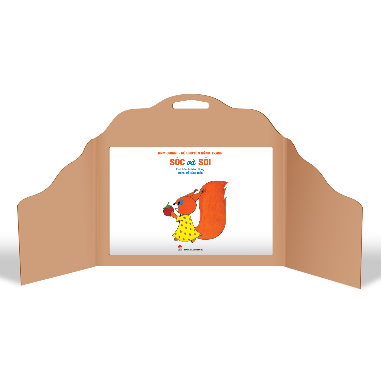 kamishibai - kể chuyện bằng tranh - sóc và sói - bản đặc biệt - Ảnh 4