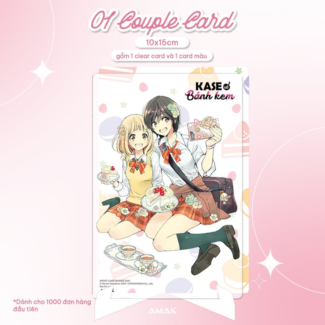 kase và bánh kem - tặng kèm sticker + set couple card + poster a3 - Ảnh 4