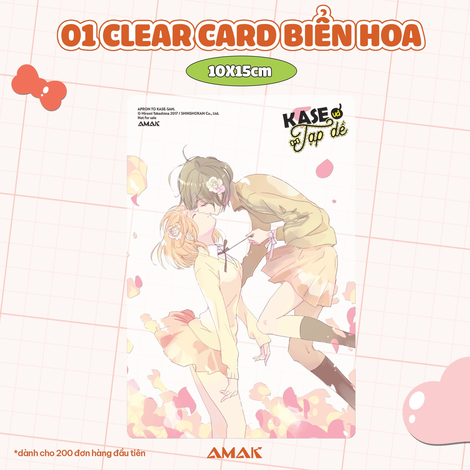 kase và tạp dề - tặng kèm postcard hai mặt “tuổi thanh xuân” + sticker chibi + clearcard “biển hoa” + poster a3 - Ảnh 5