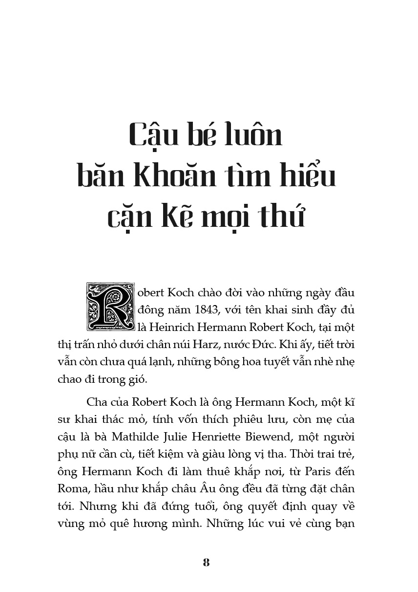 kể chuyện cuộc đời các thiên tài - heinrich hermann robert koch - nhà vi trùng học tài ba - Ảnh 4