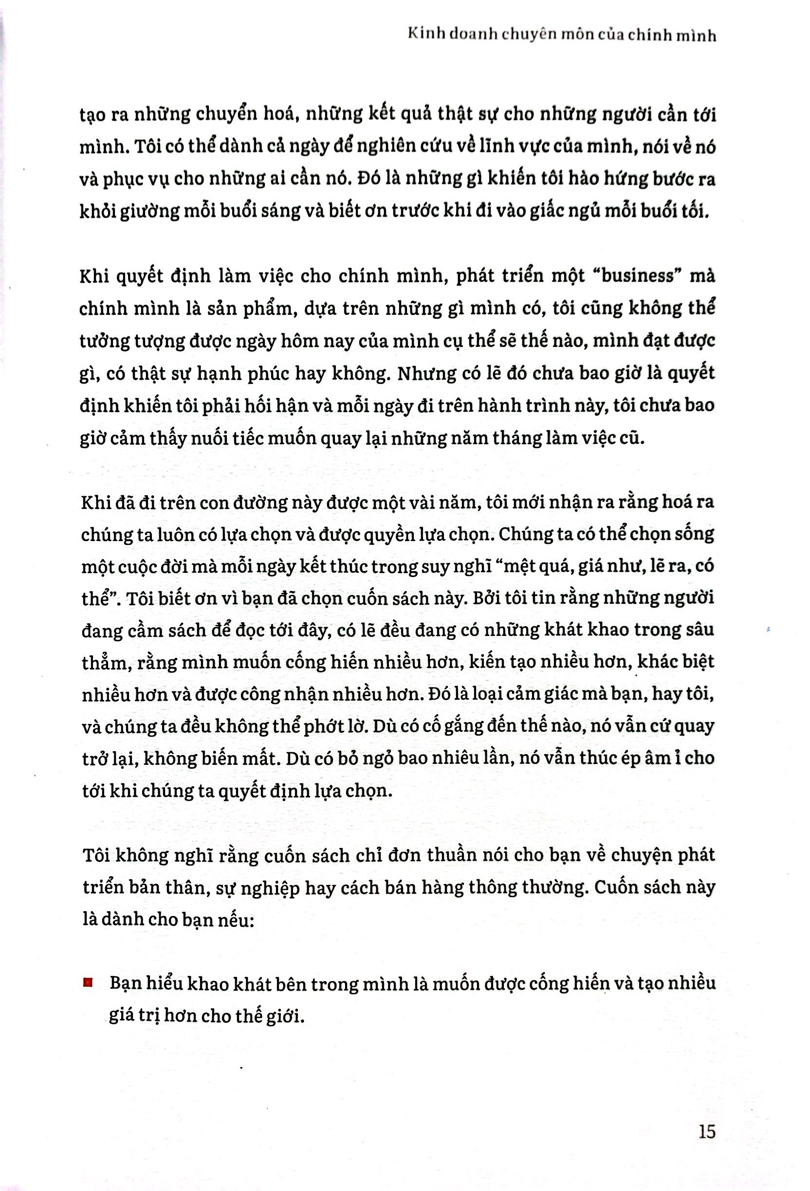 kế hoạch cho sự nghiệp tự chủ và bền vững - kinh doanh chuyên môn của chính mình - Ảnh 7