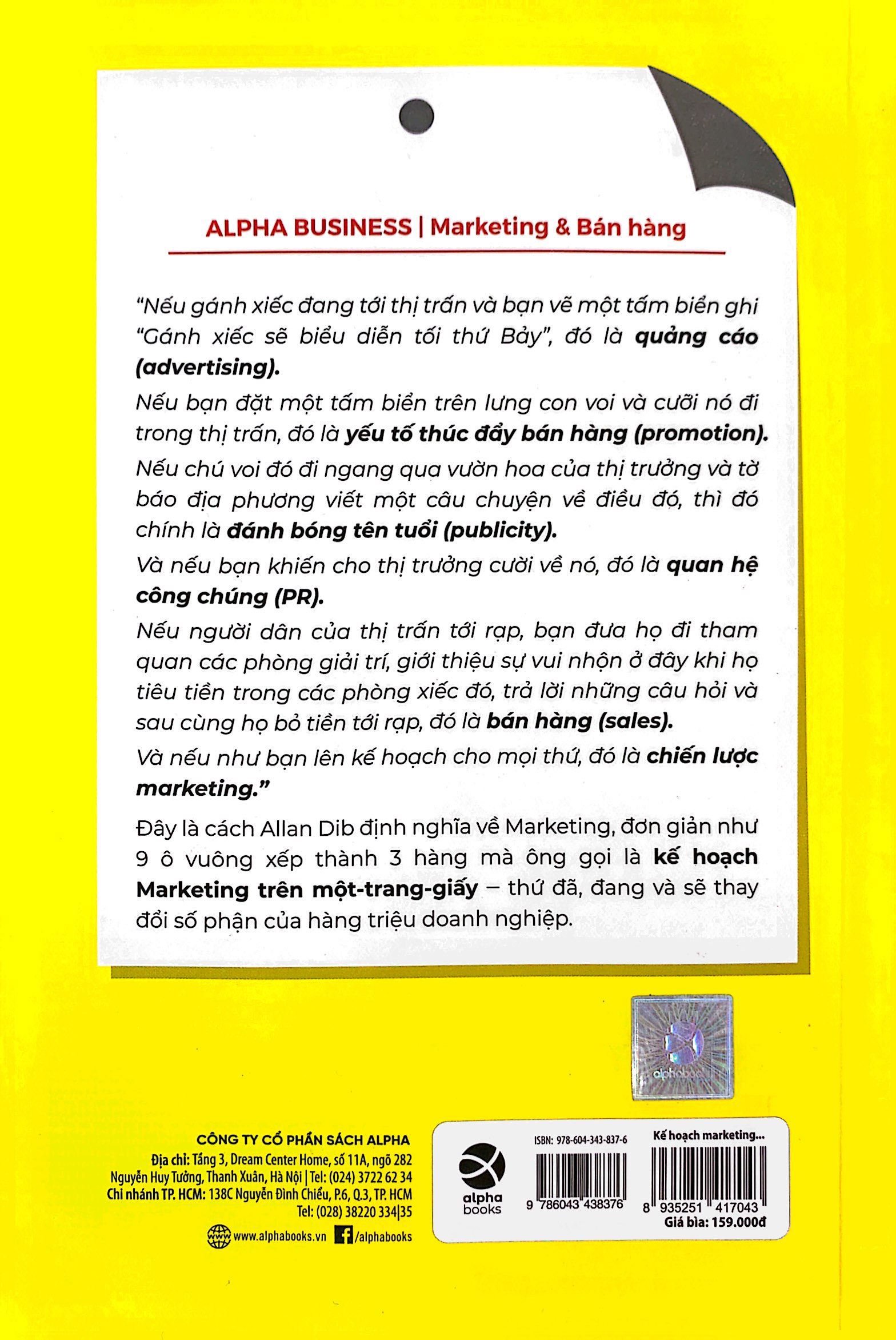 kế hoạch marketing trên một trang giấy (tái bản 2021) - Ảnh 9