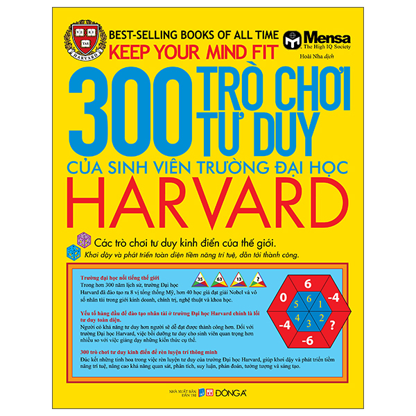 Keep Your Mind Fit - 300 Trò Chơi Tư Duy Của Sinh Viên Trường Đại Học Harvard (Tái Bản 2025)