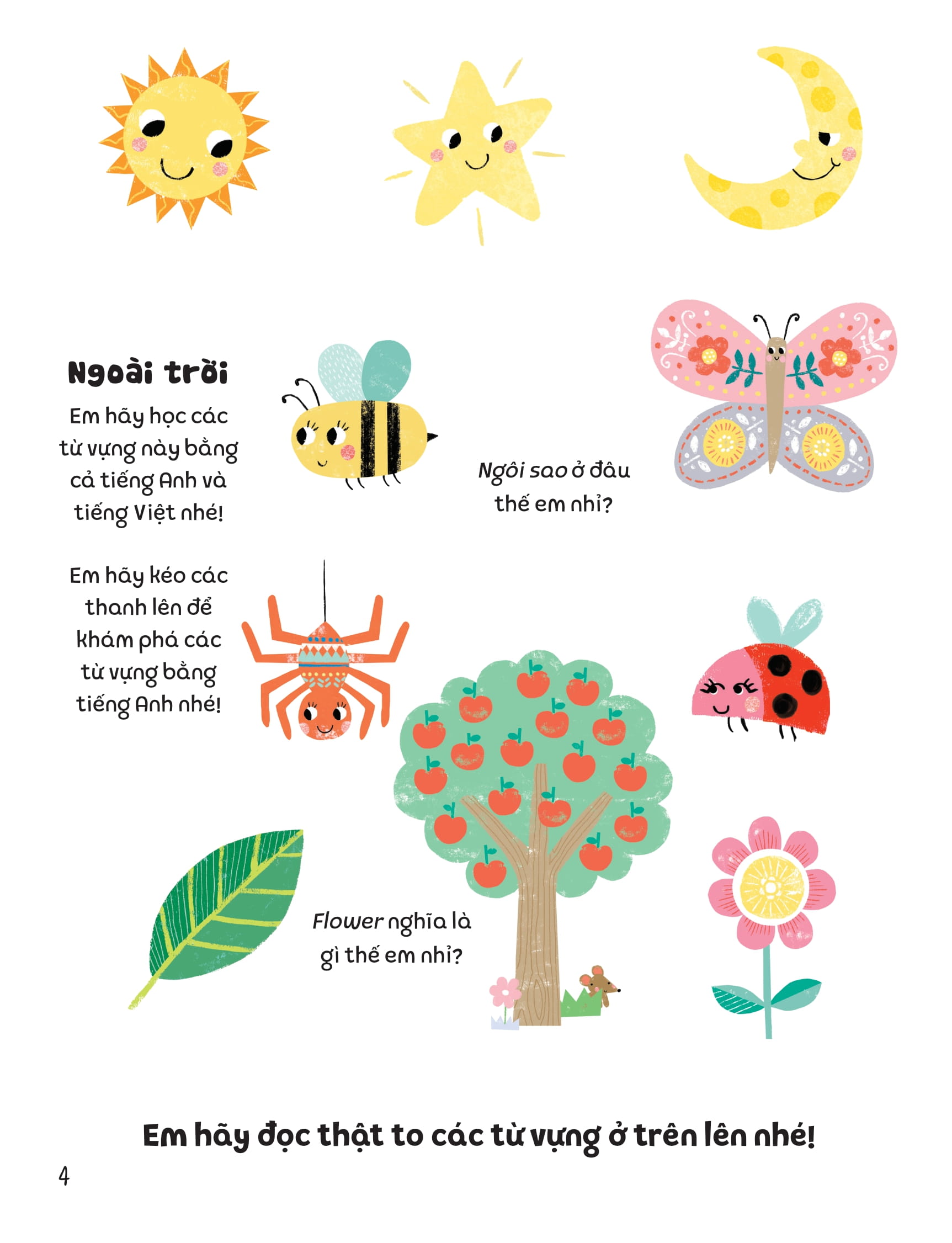 kéo đẩy tìm kiếm - 100 từ vựng song ngữ việt-anh cho bé - Ảnh 6