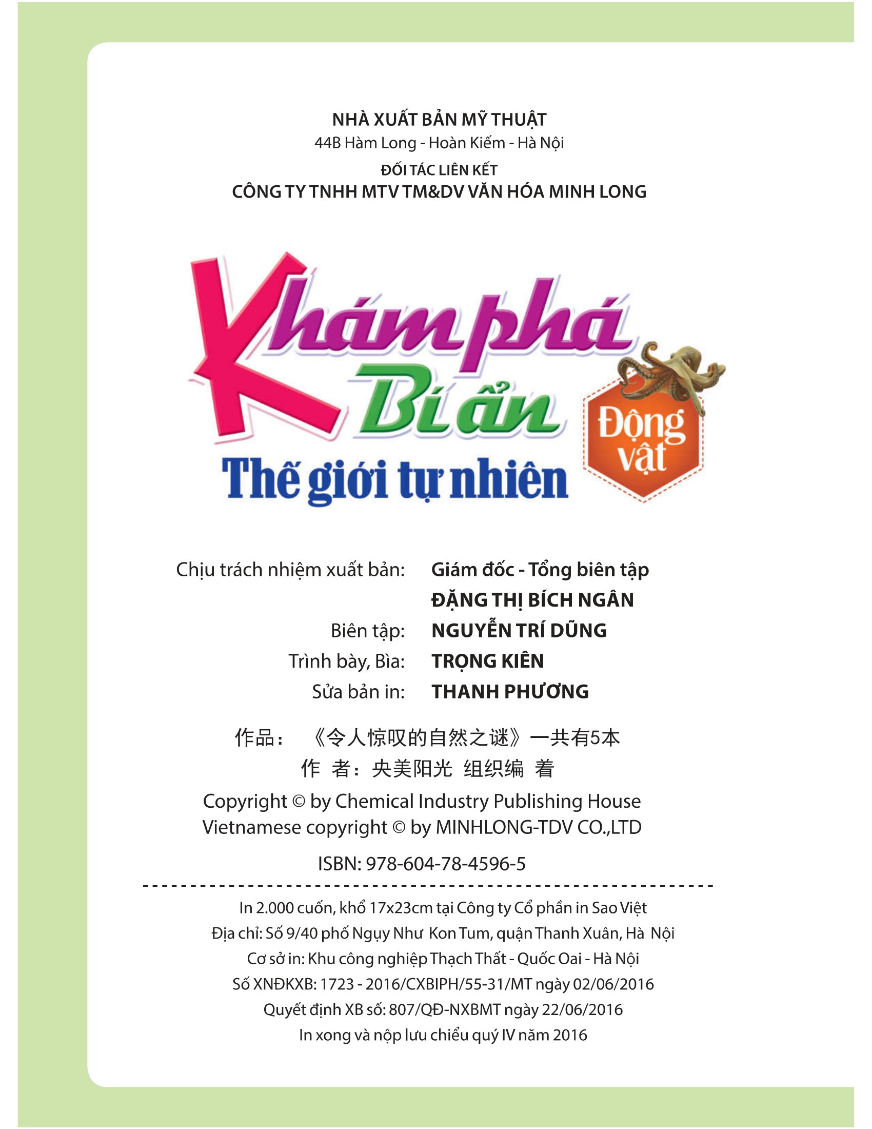 khám phá bí ẩn thế giới tự nhiên dành cho học sinh - động vật (tái bản 2023) - Ảnh 3
