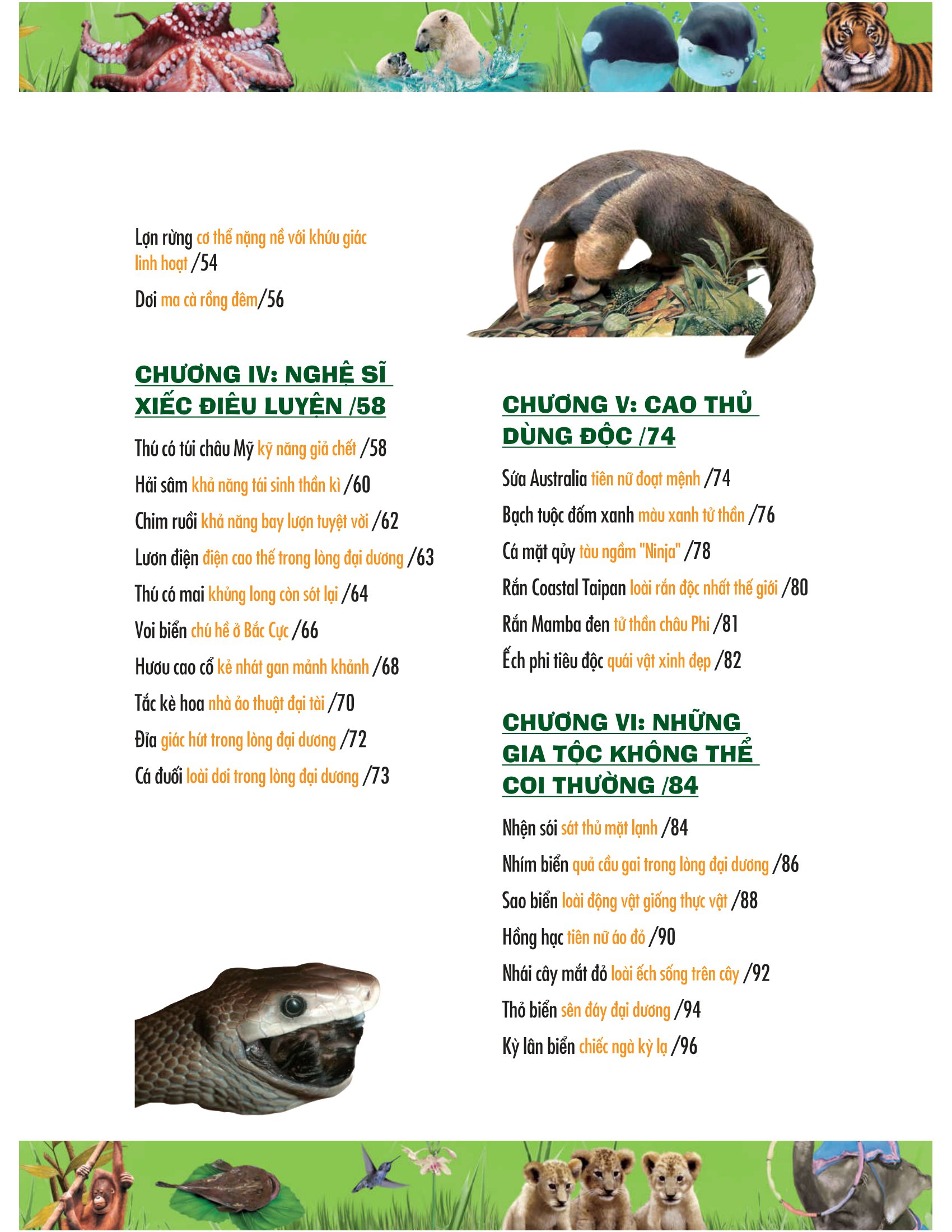khám phá bí ẩn thế giới tự nhiên dành cho học sinh - động vật (tái bản 2023) - Ảnh 6