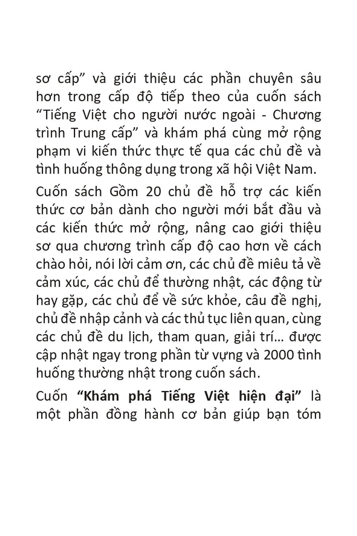 khám phá tiếng việt hiện đại - 20 chủ đề và hơn 2000 tình huống thông dụng - Ảnh 4