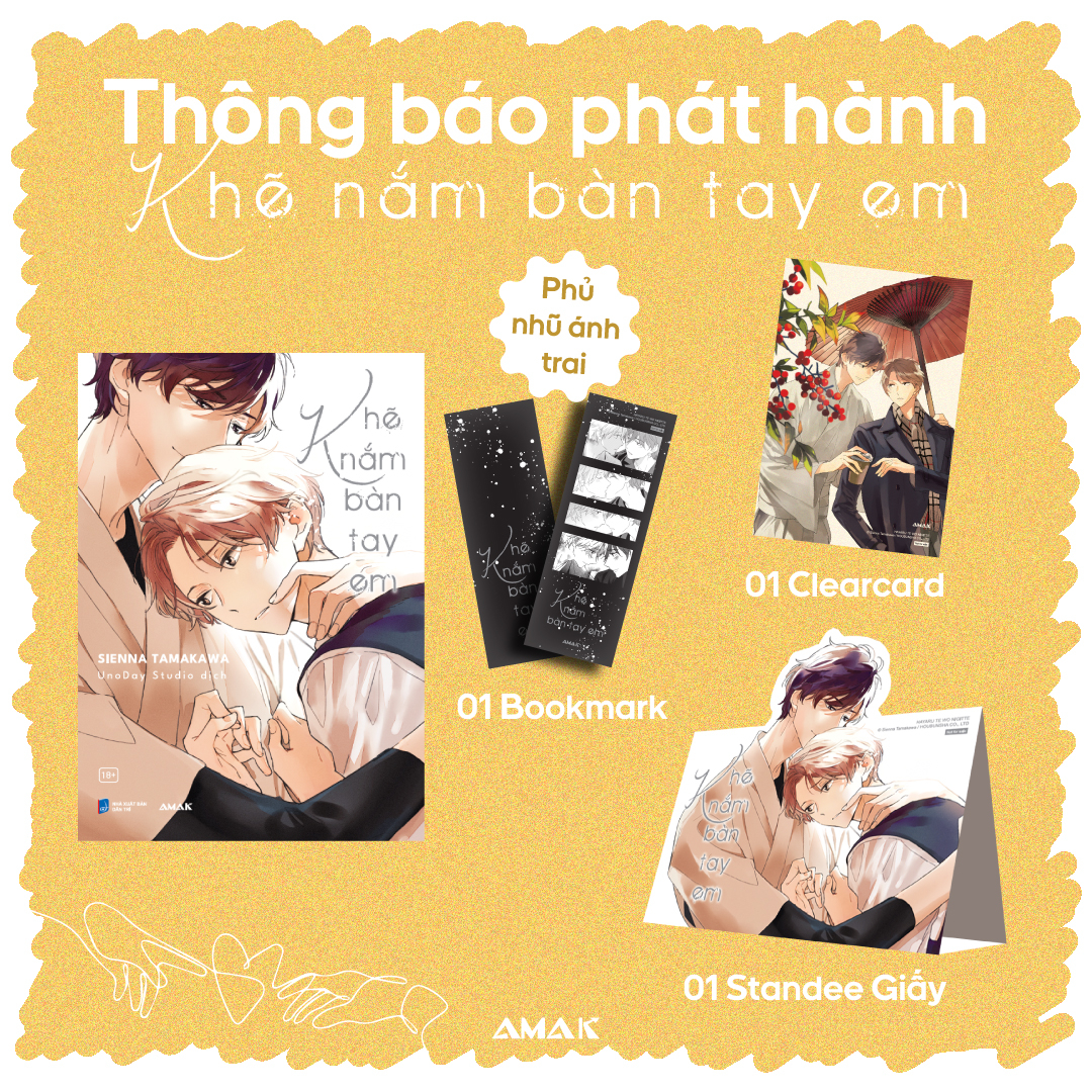 khẽ nắm bàn tay em - tặng kèm bookmark phủ nhũ ánh trai + clearcard + standee giấy - Ảnh 2