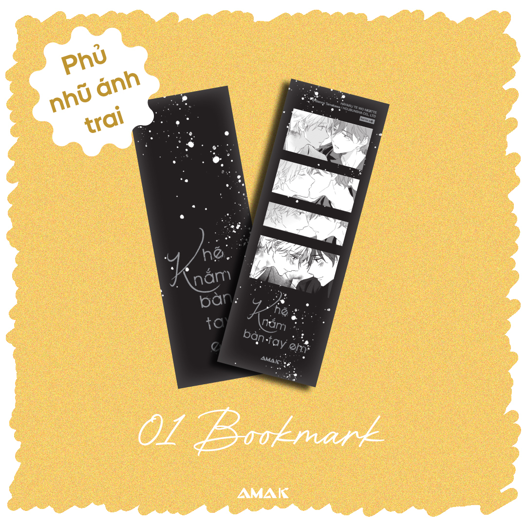 khẽ nắm bàn tay em - tặng kèm bookmark phủ nhũ ánh trai + clearcard + standee giấy - Ảnh 4