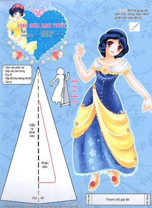 khéo tay hay làm - các nàng công chúa xinh đẹp: công chúa bạch tuyết và công chúa ngủ trong rừng - Ảnh 7