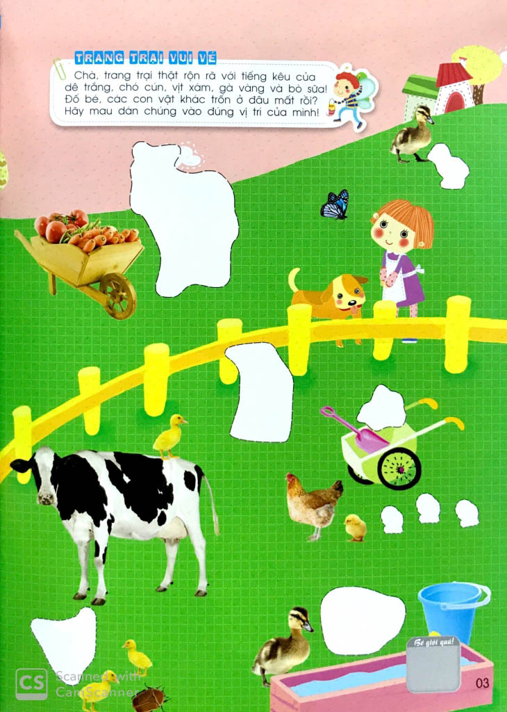 khéo tay tinh mắt - sách bóc dán thông minh - loài vật ngộ nghĩnh (tái bản 2024) - Ảnh 4