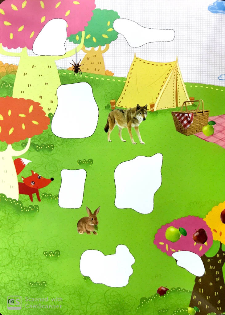 khéo tay tinh mắt - sách bóc dán thông minh - loài vật ngộ nghĩnh (tái bản 2024) - Ảnh 5