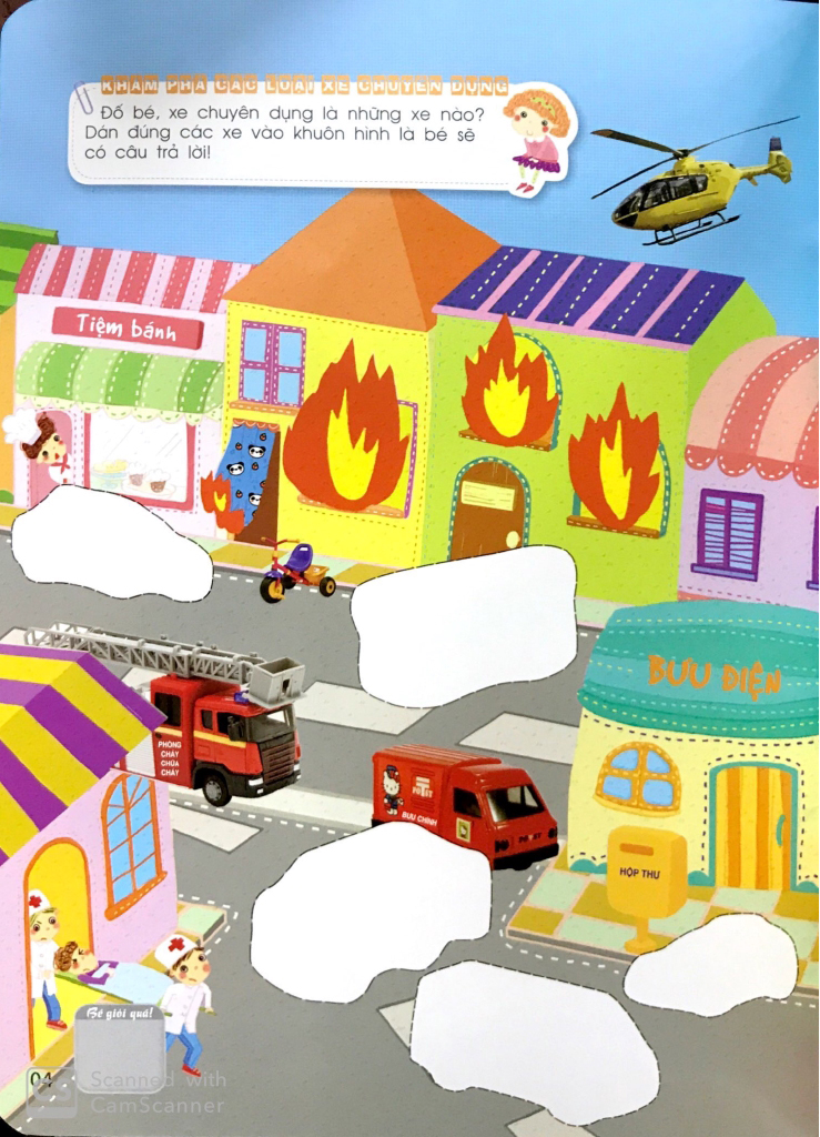 khéo tay tinh mắt - sách bóc dán thông minh - phương tiện giao thông (tái bản 2024) - Ảnh 5