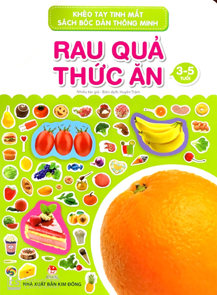 khéo tay tinh mắt - sách bóc dán thông minh - rau quả thức ăn (tái bản 2024) - Ảnh 3