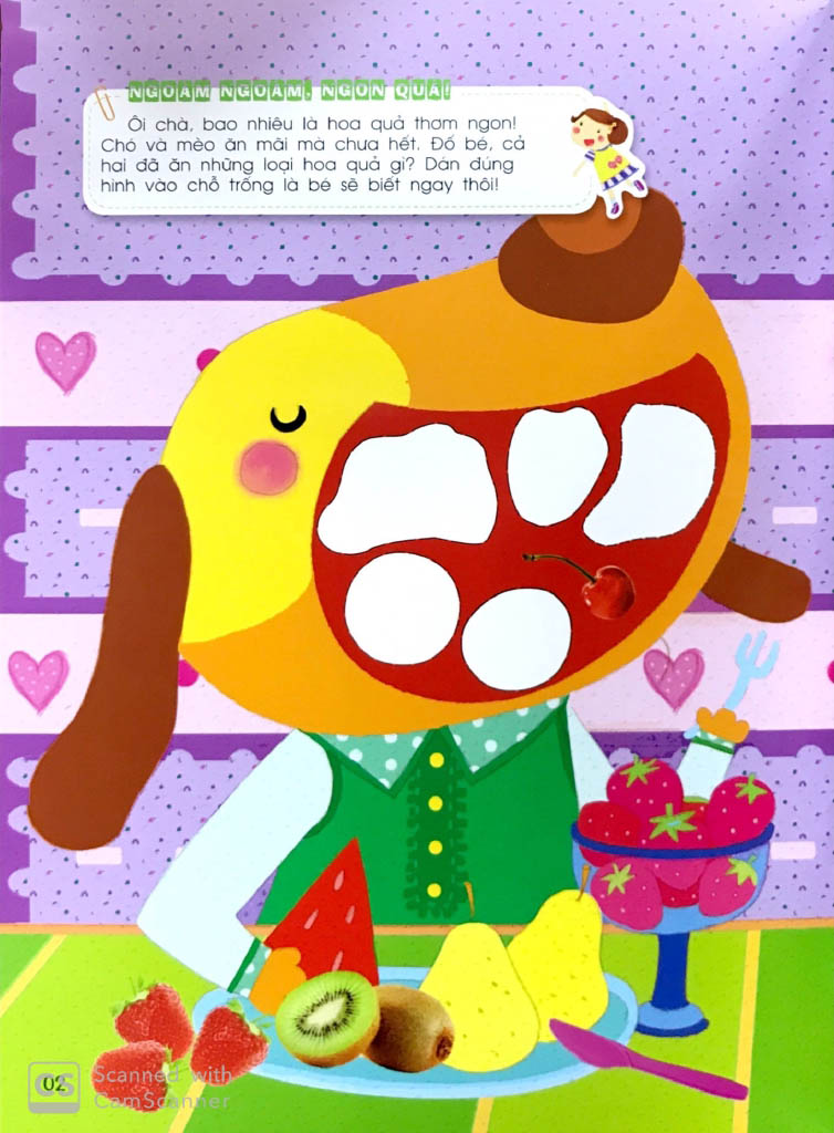 khéo tay tinh mắt - sách bóc dán thông minh - rau quả thức ăn (tái bản 2024) - Ảnh 4