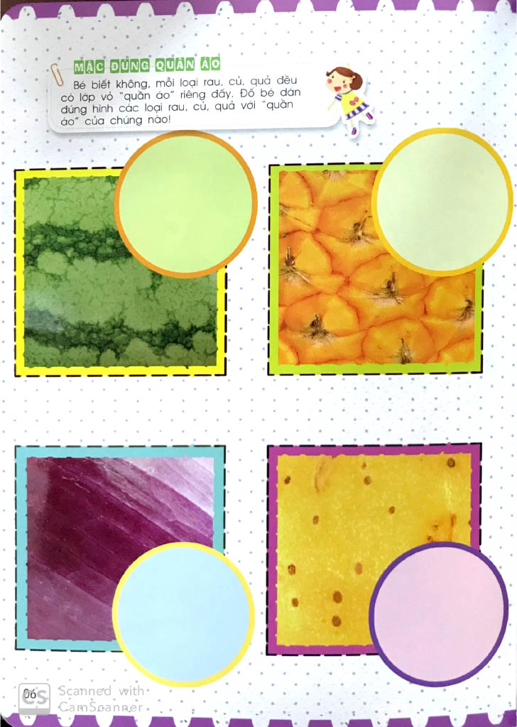 khéo tay tinh mắt - sách bóc dán thông minh - rau quả thức ăn (tái bản 2024) - Ảnh 6