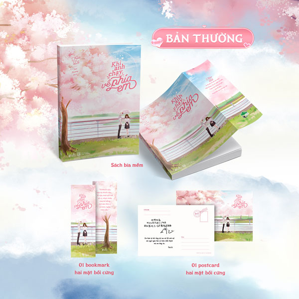 Khi Anh Chạy Về Phía Em - Tặng Kèm Bookmark 2 Mặt Bồi Cứng + Postcard In Chữ Ký Của Tác Giả Trúc Dĩ