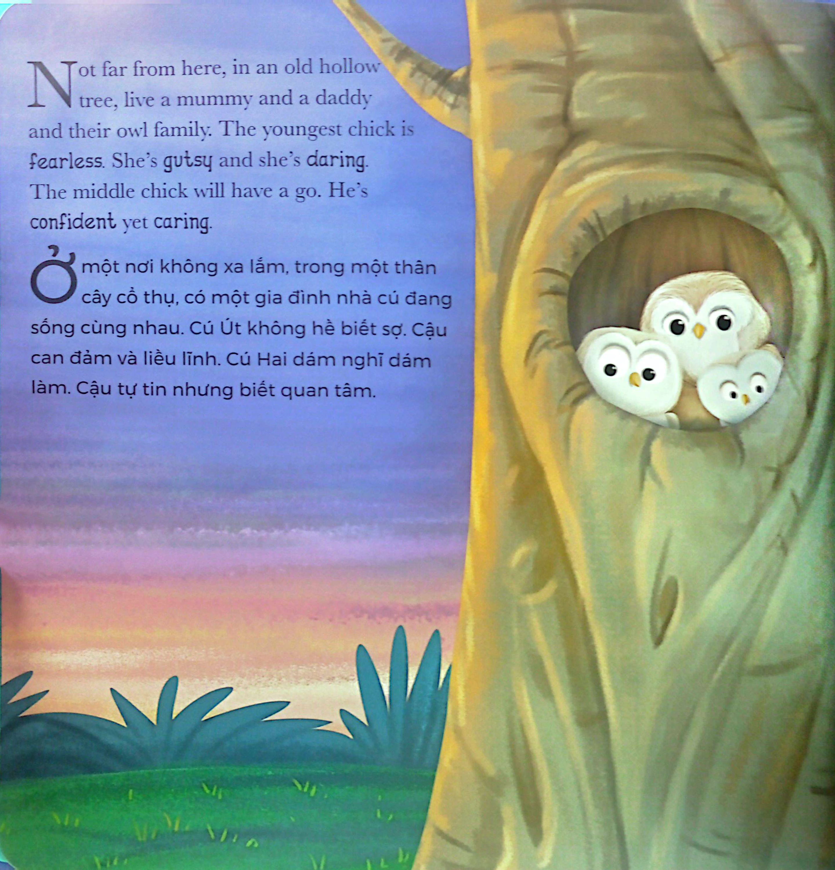 khi cú con sợ hãi - when owl feels scared (song ngữ anh-việt) - Ảnh 3