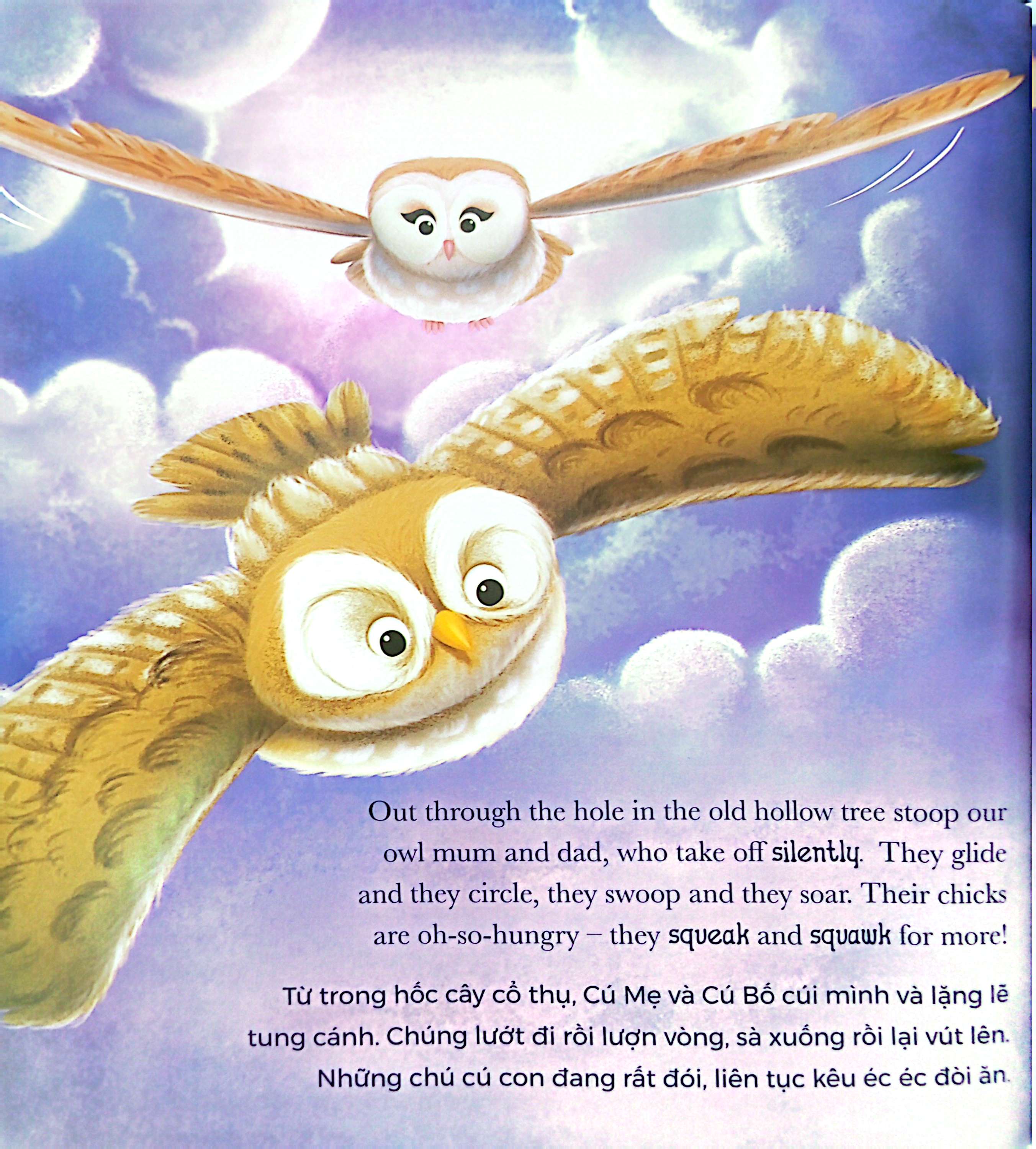 khi cú con sợ hãi - when owl feels scared (song ngữ anh-việt) - Ảnh 5