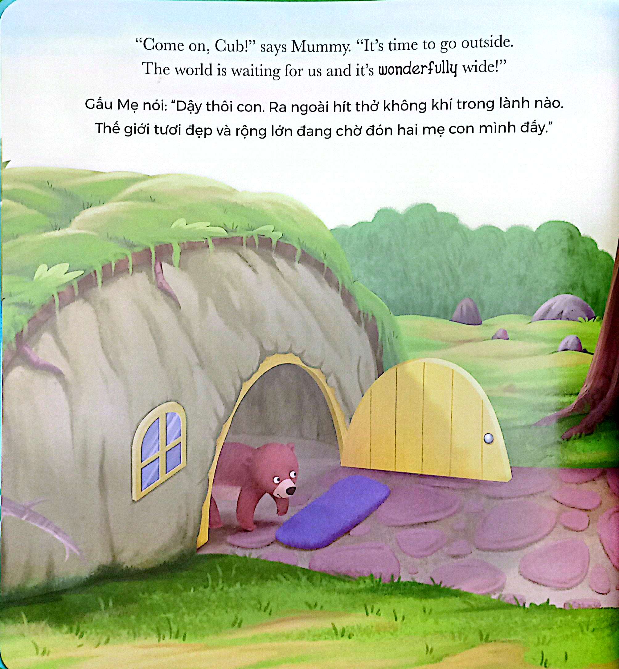 khi gấu con lo lắng - when bear feel worried (song ngữ anh-việt) - Ảnh 5