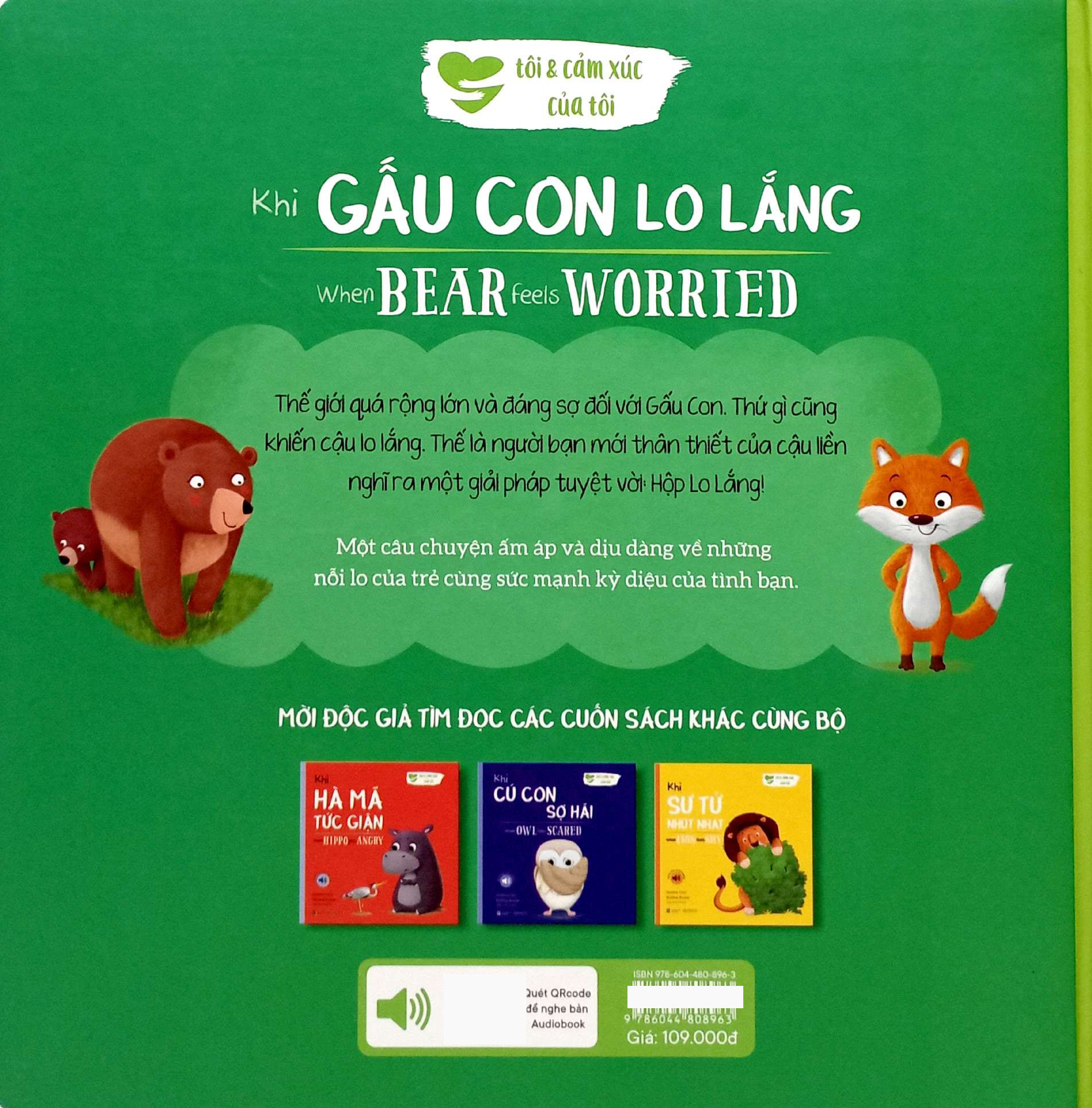 khi gấu con lo lắng - when bear feel worried (song ngữ anh-việt) - Ảnh 6