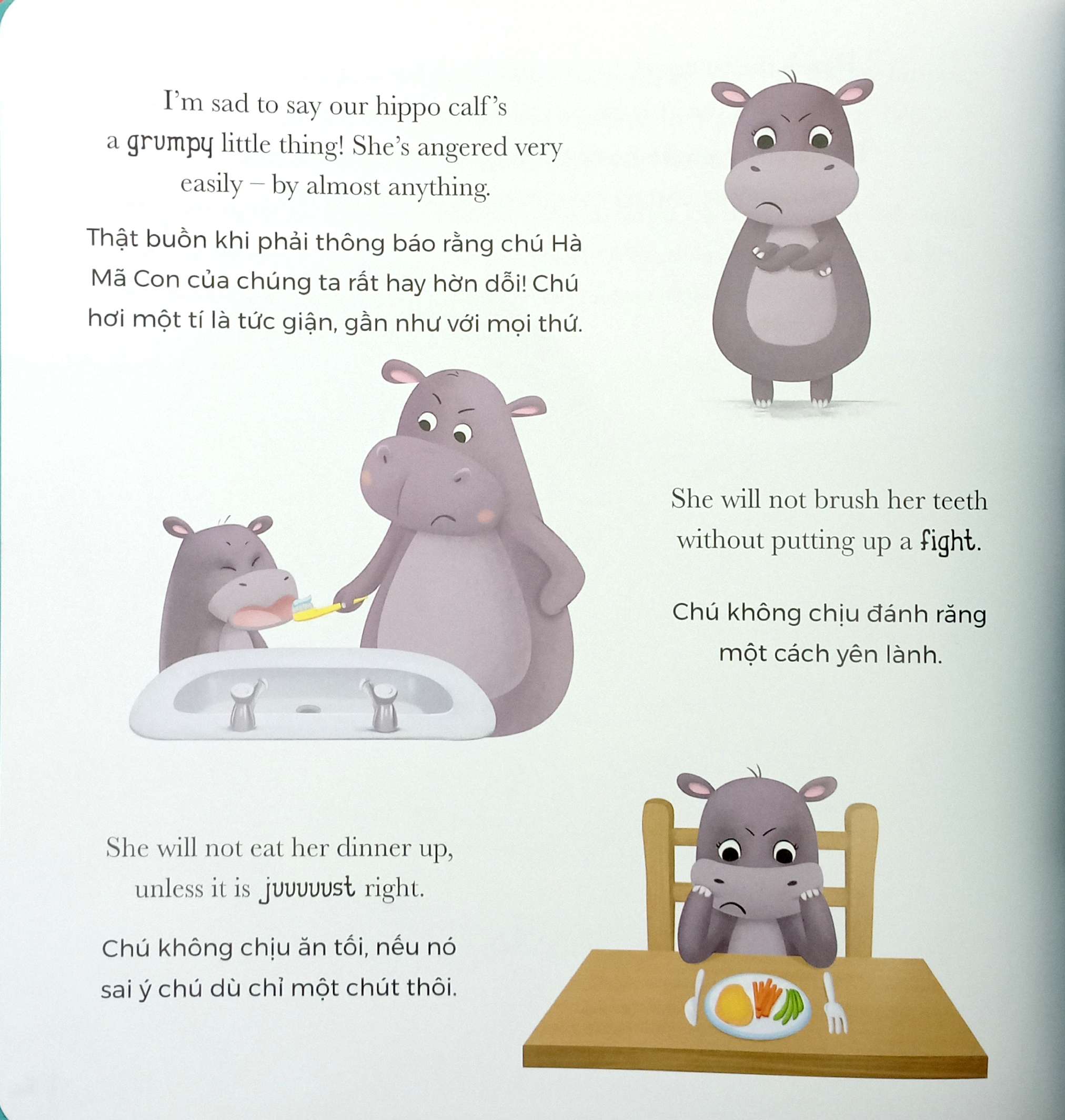 khi hà mã tức giận - when hippo gets angry (song ngữ anh-việt) - Ảnh 5