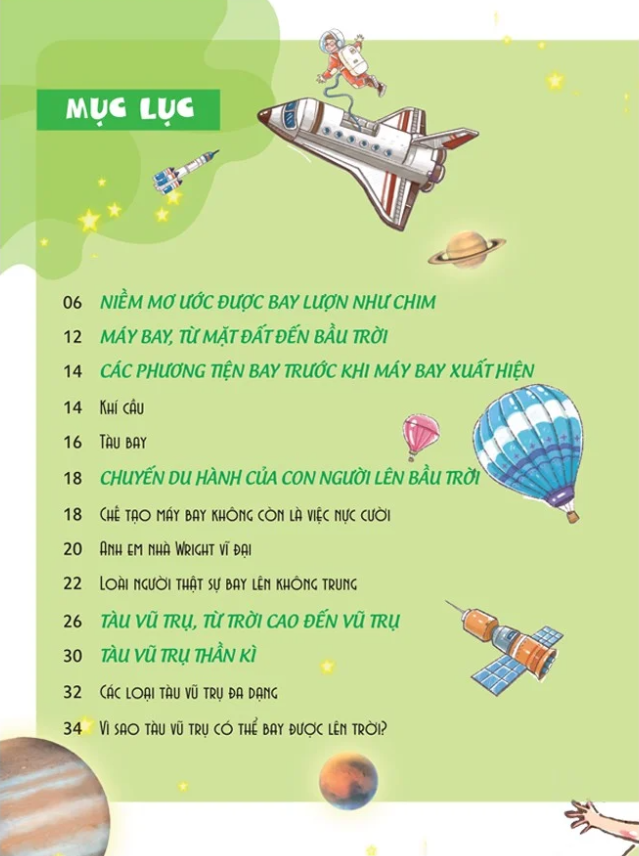 khoa học thú vị - chú chim máy trên không trung - máy bay và tàu vũ trụ (tái bản 2022) - Ảnh 3