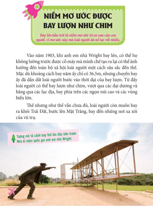 khoa học thú vị - chú chim máy trên không trung - máy bay và tàu vũ trụ (tái bản 2022) - Ảnh 5