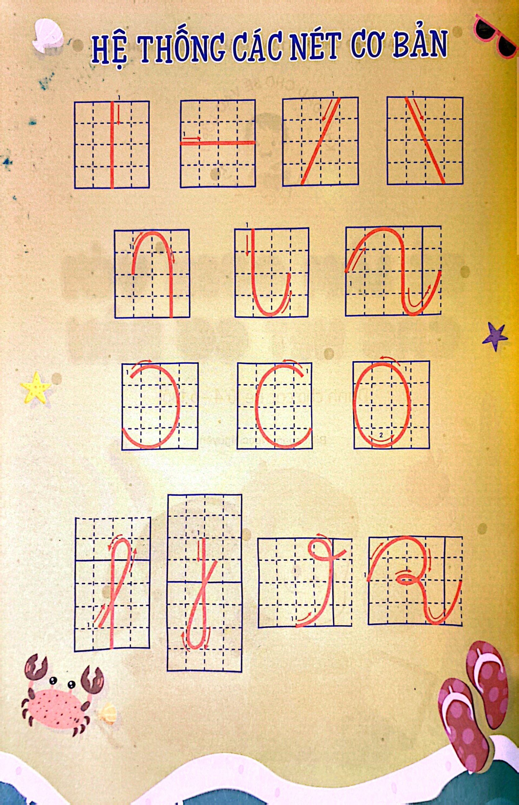 khởi đầu cho bé vào lớp 1 - bé làm quen với các nét cơ bản - Ảnh 3