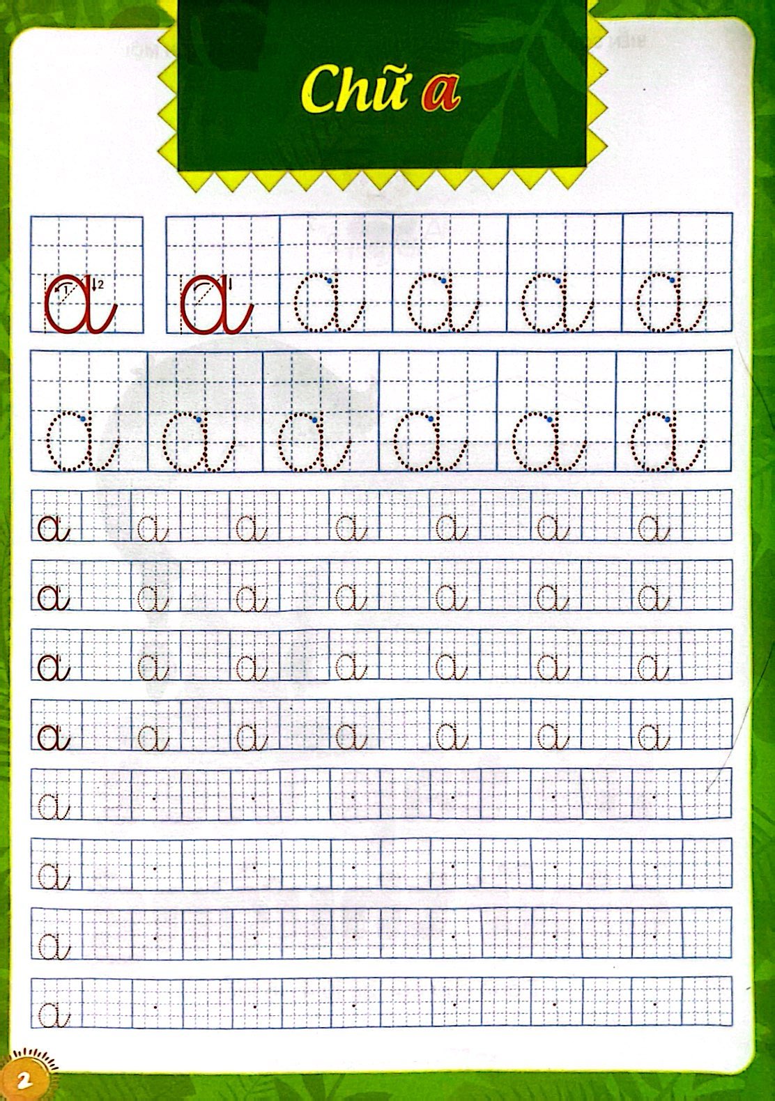 khởi đầu cho bé vào lớp 1 - bé tập viết chữ thường - Ảnh 3