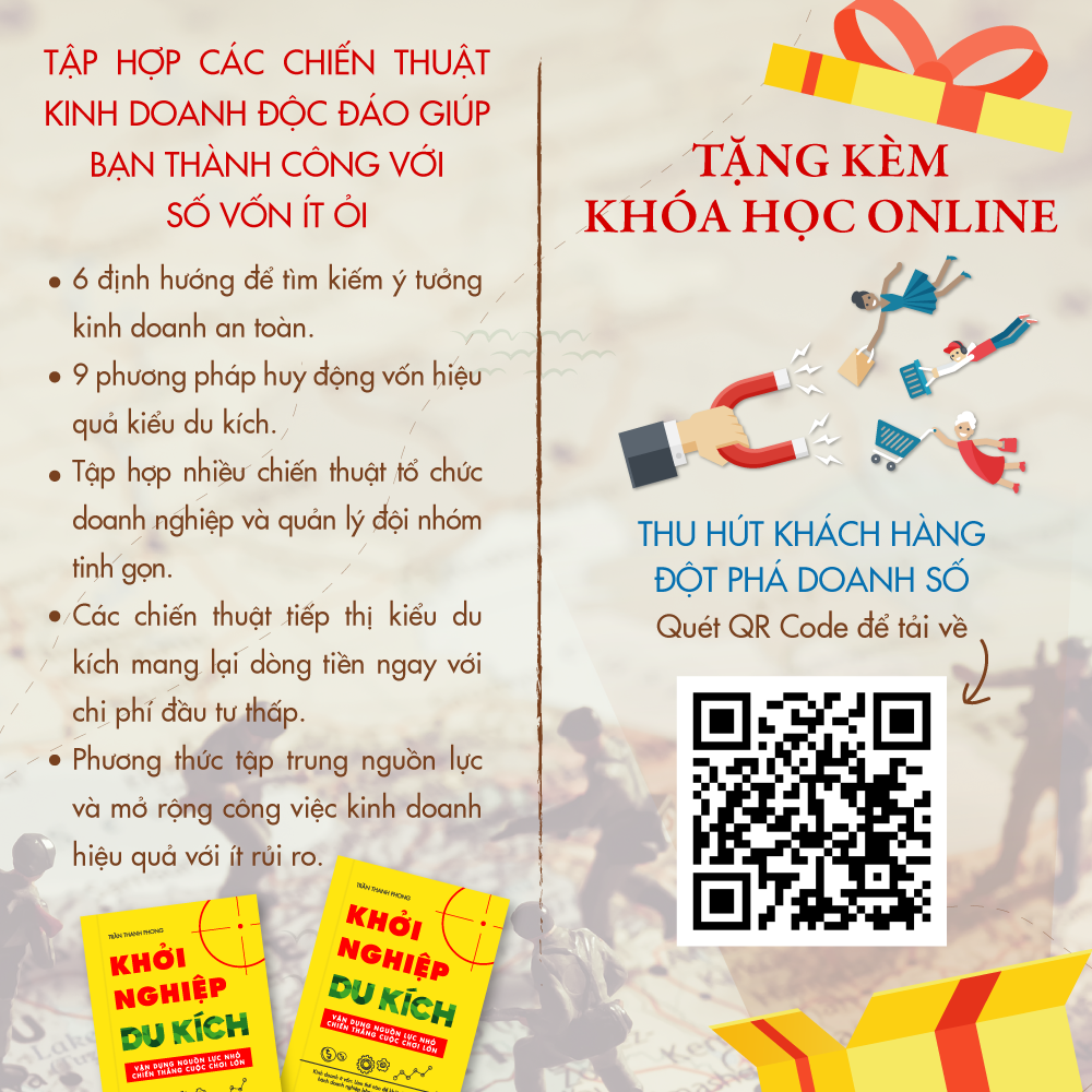 khởi nghiệp du kích - kinh doanh ít vốn - vận dụng nguồn lực nhỏ chiến thắng cuộc chơi lớn - Ảnh 6