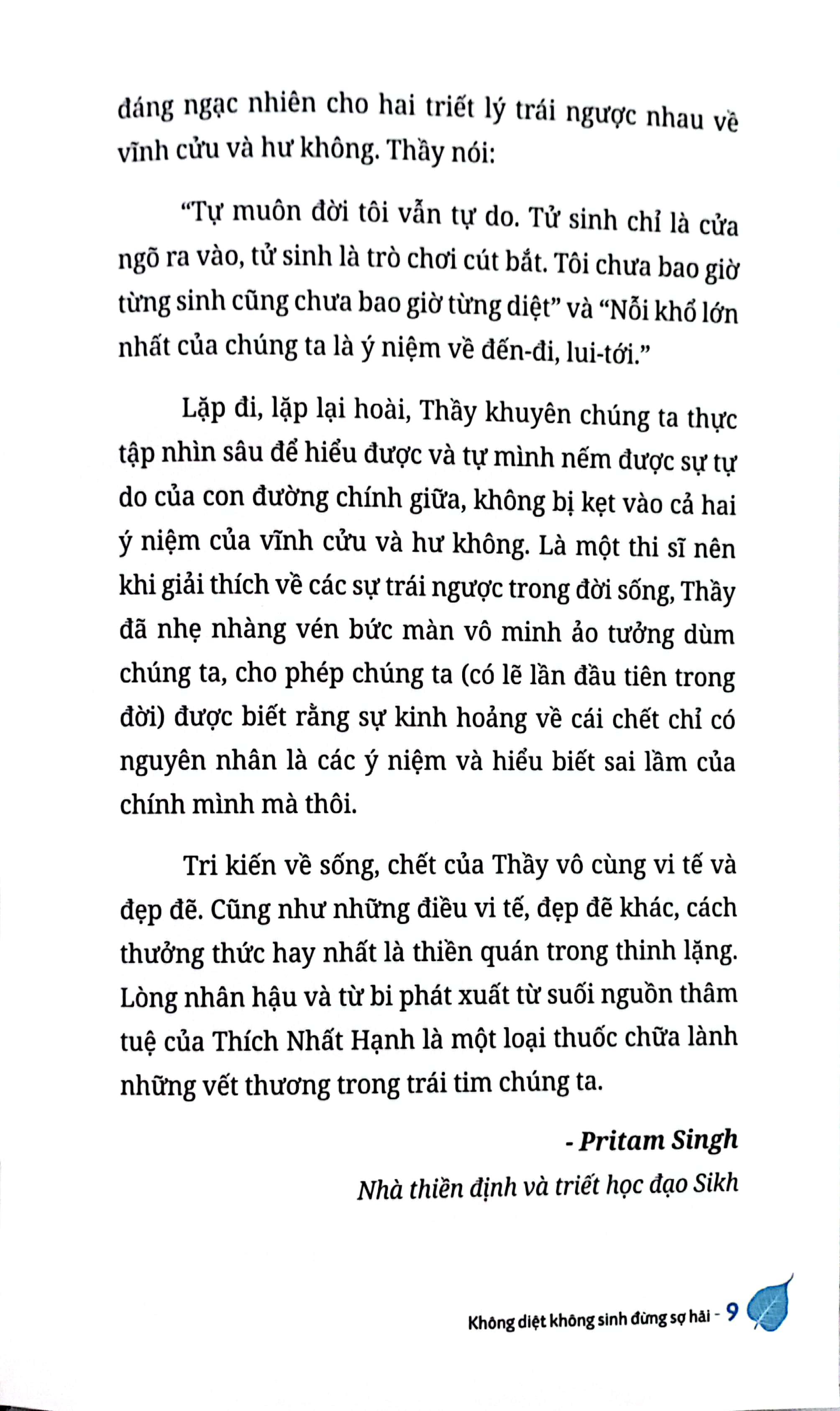 không diệt không sinh đừng sợ hãi - bìa cứng - phiên bản đặc biệt - tặng kèm postcard + bút chì khắc tên sách - Ảnh 14