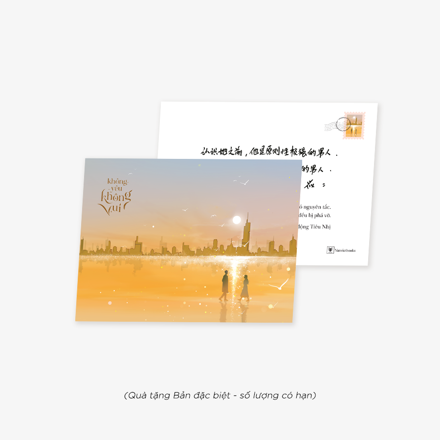 không yêu không vui - bản đặc biệt - tặng kèm bookmark + postcard bồi cứng in 2 mặt có chữ ký in của tác giả + standee giấy - Ảnh 6