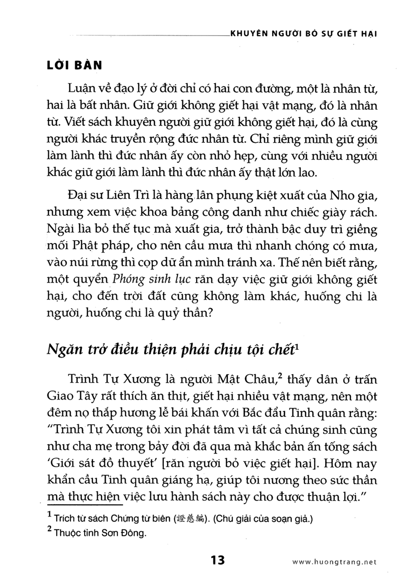 khuyên người bỏ sự giết hại - Ảnh 13