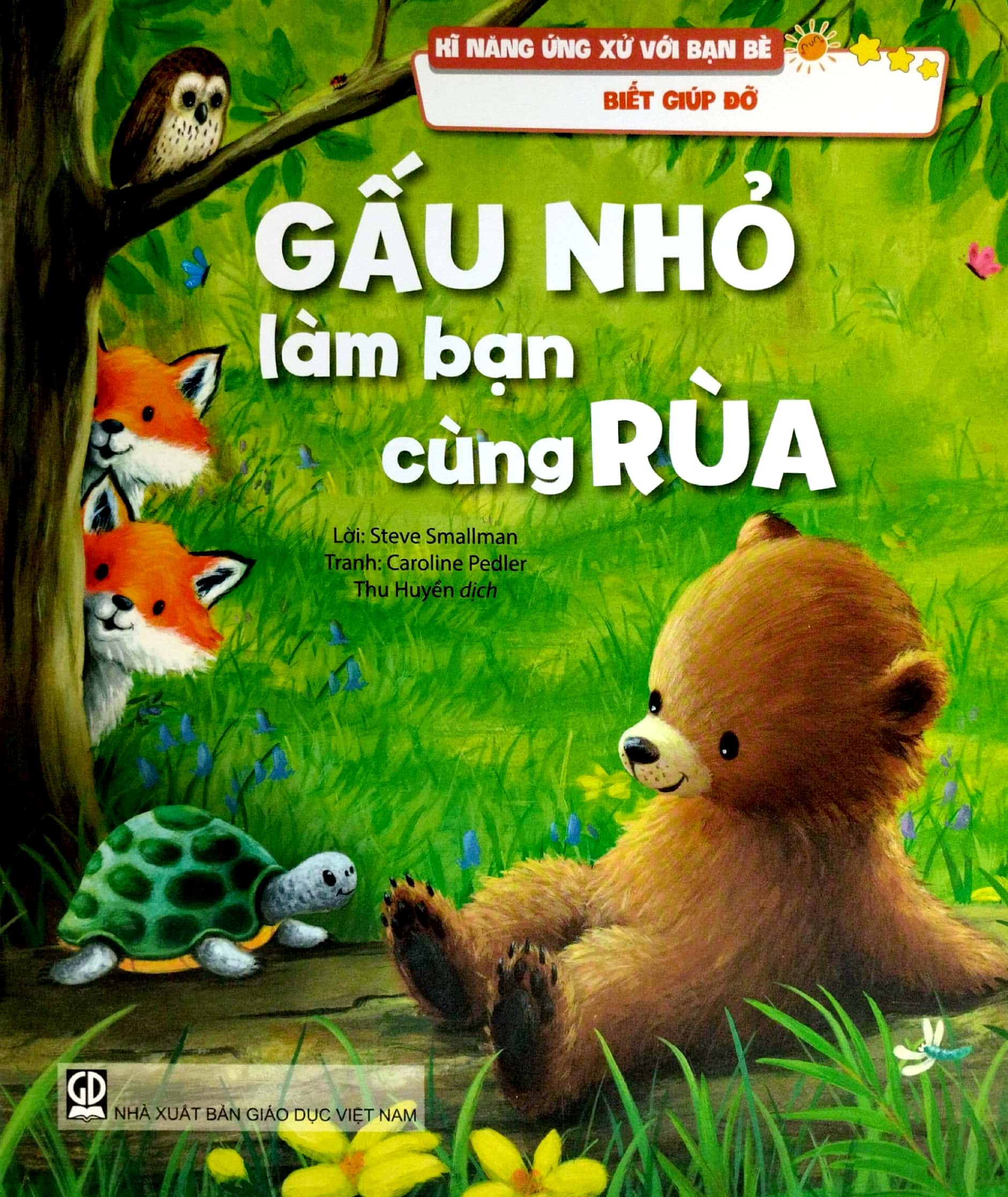 kĩ năng ứng xử với bạn bè - biết giúp đỡ - gấu nhỏ làm bạn cùng rùa - Ảnh 2