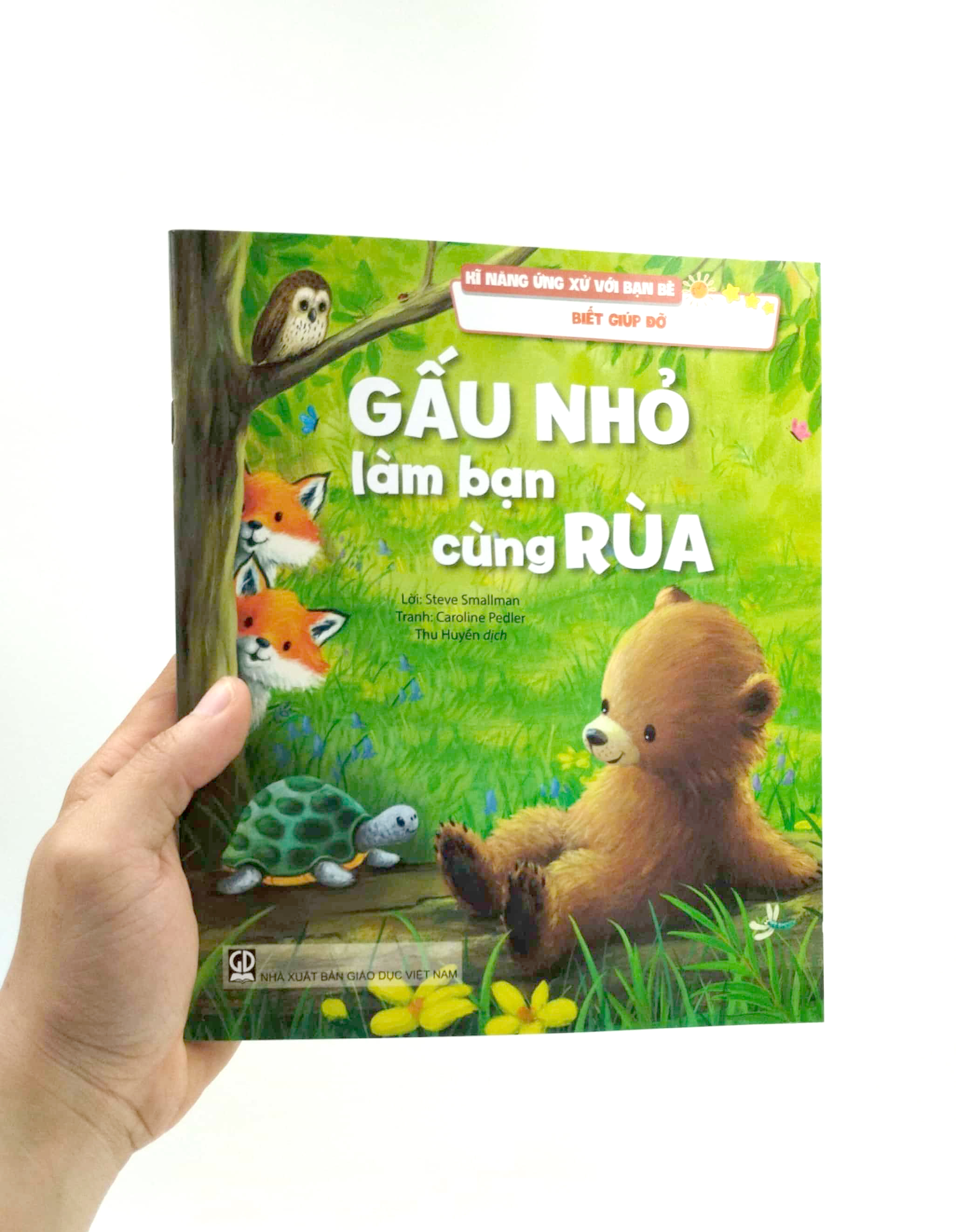 kĩ năng ứng xử với bạn bè - biết giúp đỡ - gấu nhỏ làm bạn cùng rùa - Ảnh 7