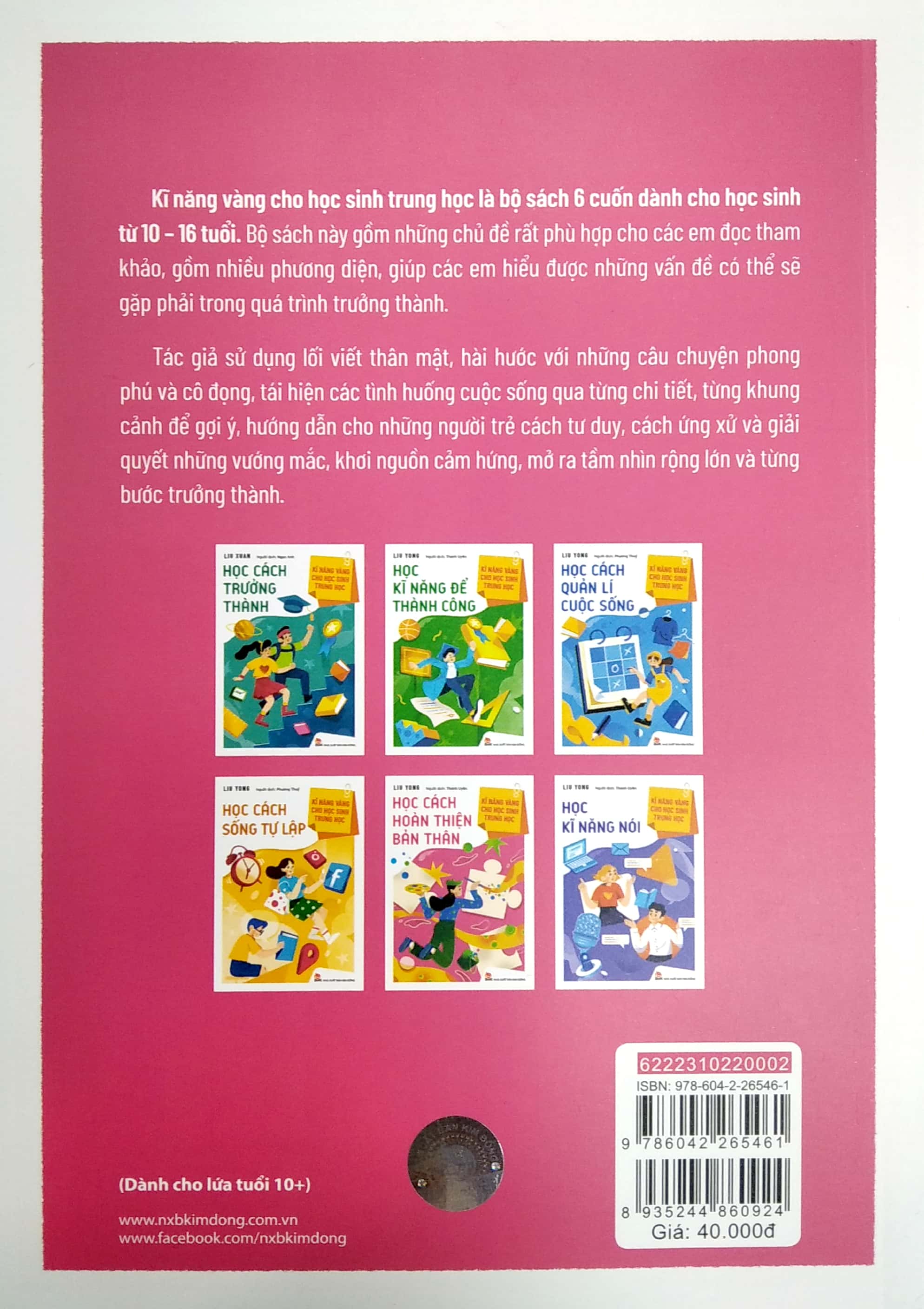 kĩ năng vàng cho học sinh trung học - học cách hoàn thiện bản thân (tái bản 2022) - Ảnh 3