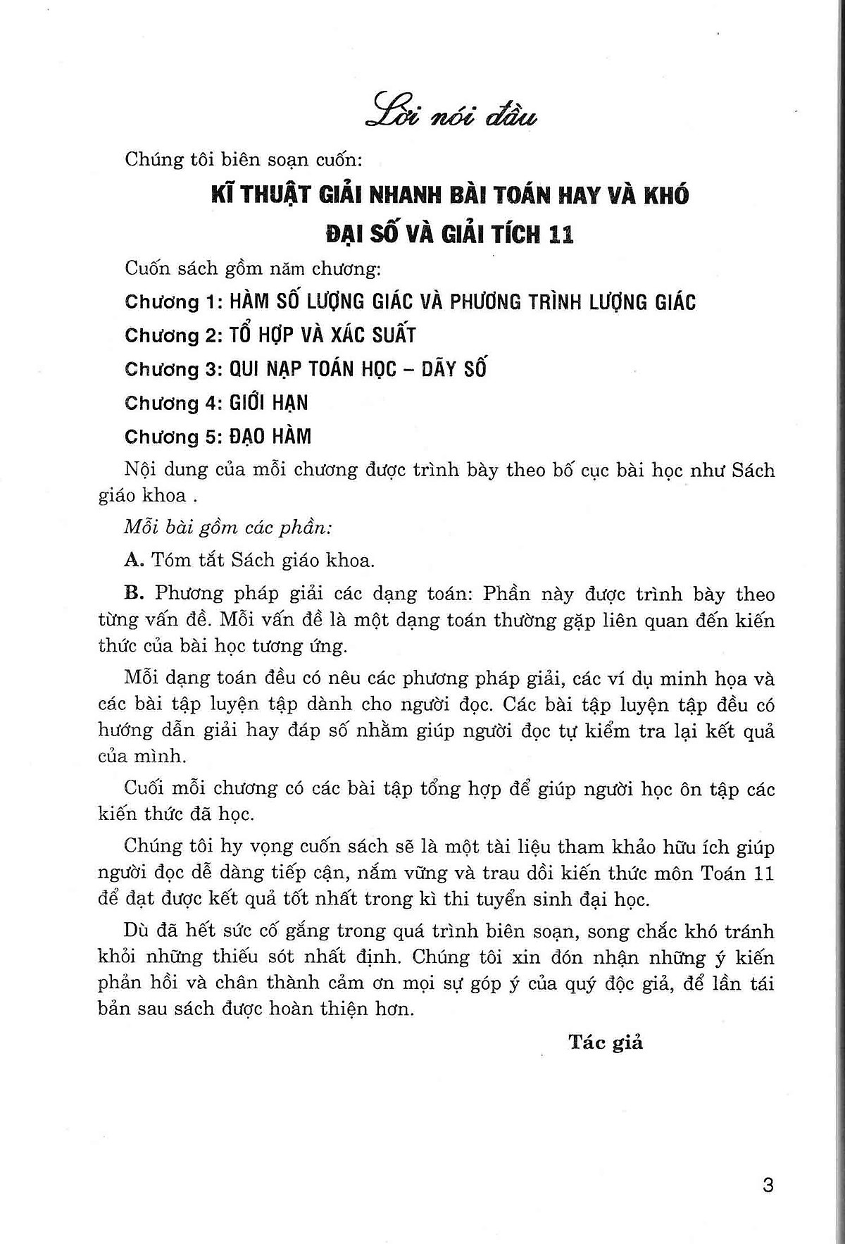 kĩ thuật giải nhanh bài toán hay và khó đại số 11 (dùng chung cho các bộ sgk hiện hành) - Ảnh 3