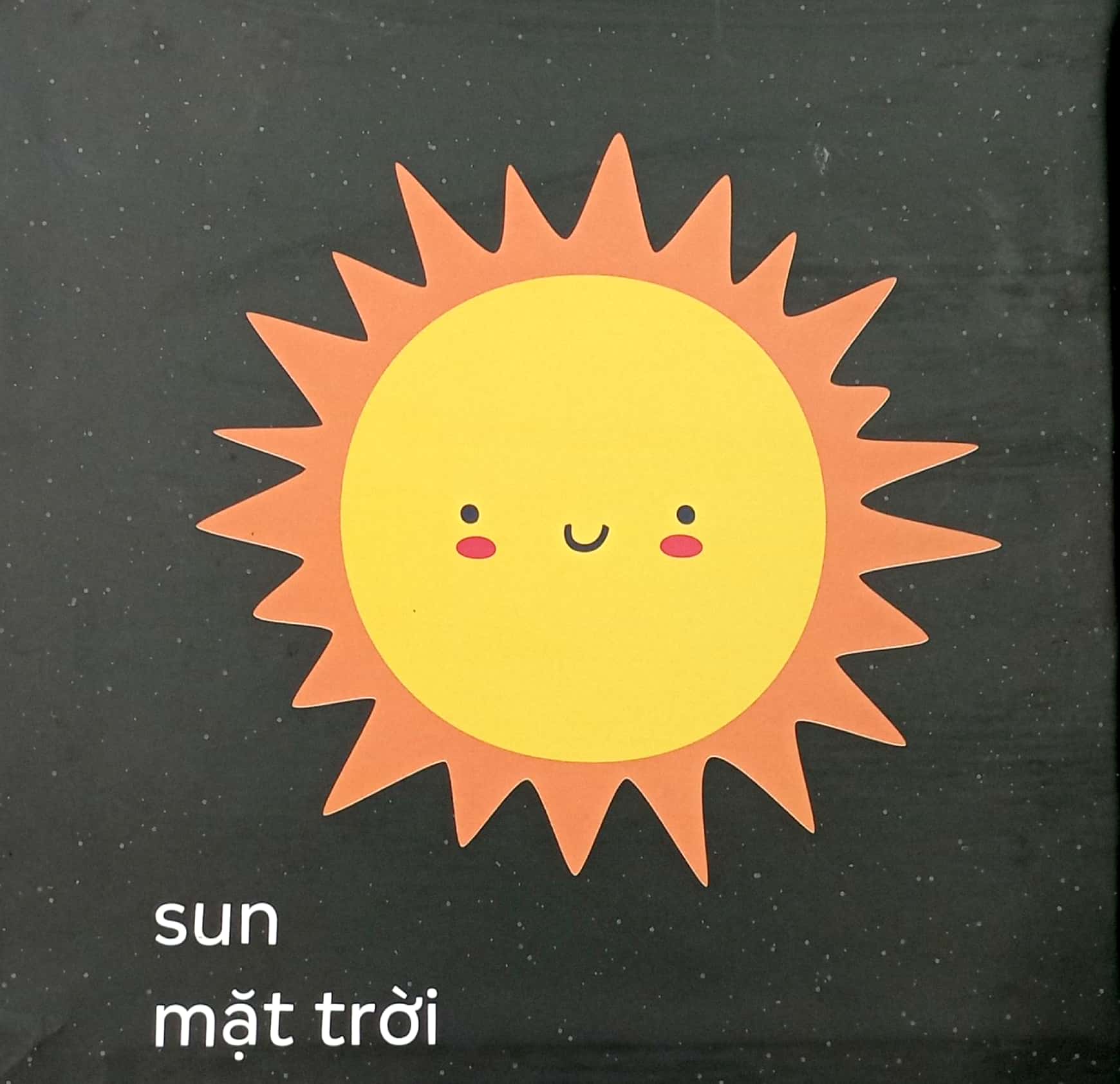 kích thích thì giác black and white - cuốn sách đầu tiên về vũ trụ - bìa cứng (dành cho trẻ từ 0-3 tuổi) - Ảnh 3