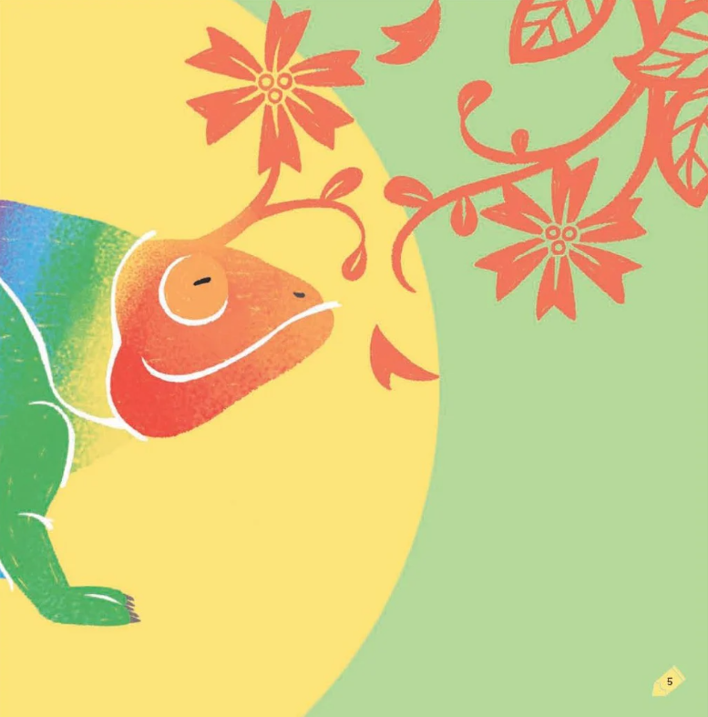 kích thích trí tưởng tượng cho bé - tắc kè đổi màu, cậu ở đâu? - Ảnh 6