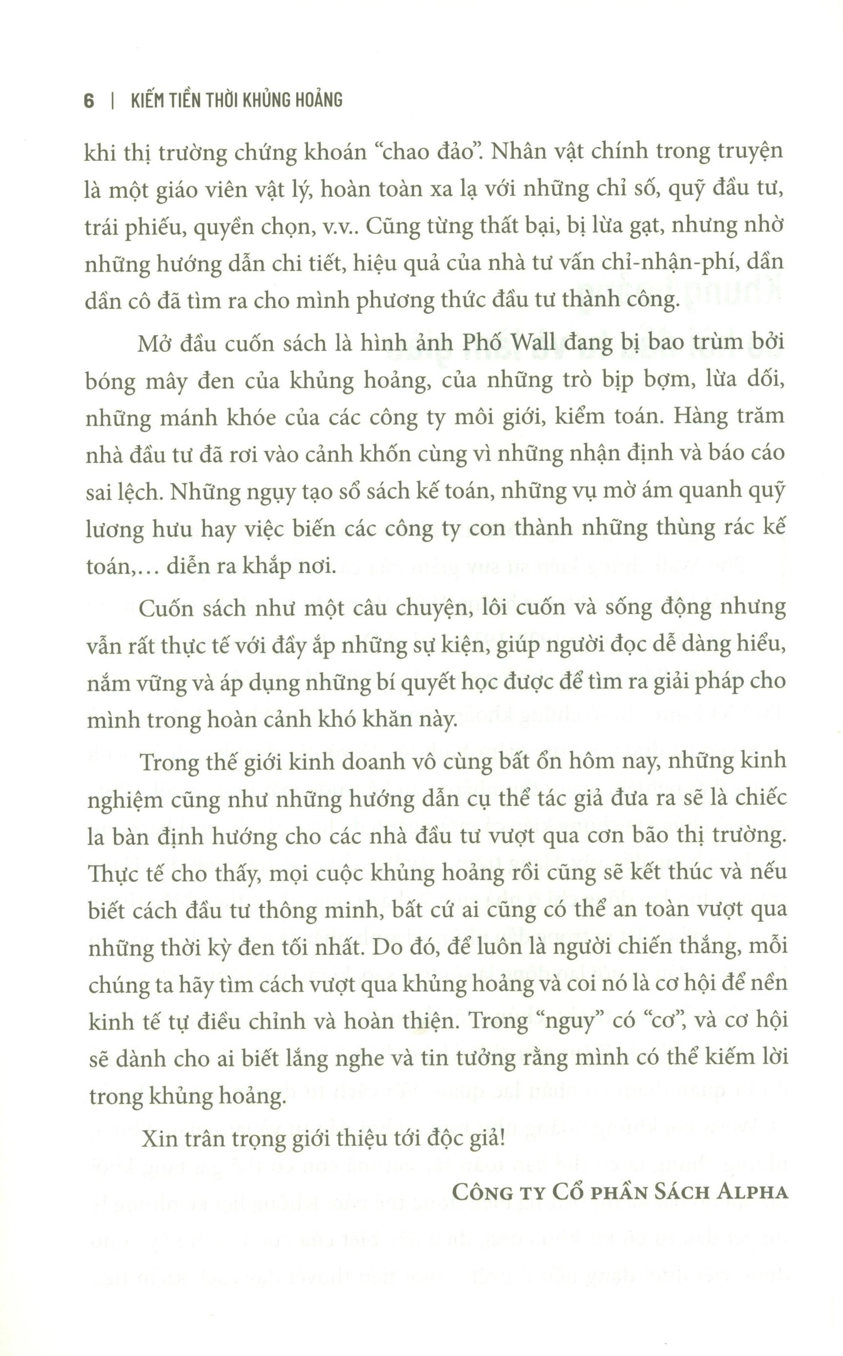 kiếm tiền thời khủng hoảng (tái bản 2023) - Ảnh 3