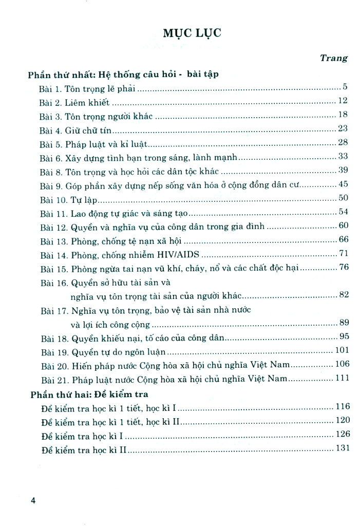 kiểm tra, đánh giá giáo dục công dân 8 (dùng chung cho các bộ sgk hiện hành) - Ảnh 4
