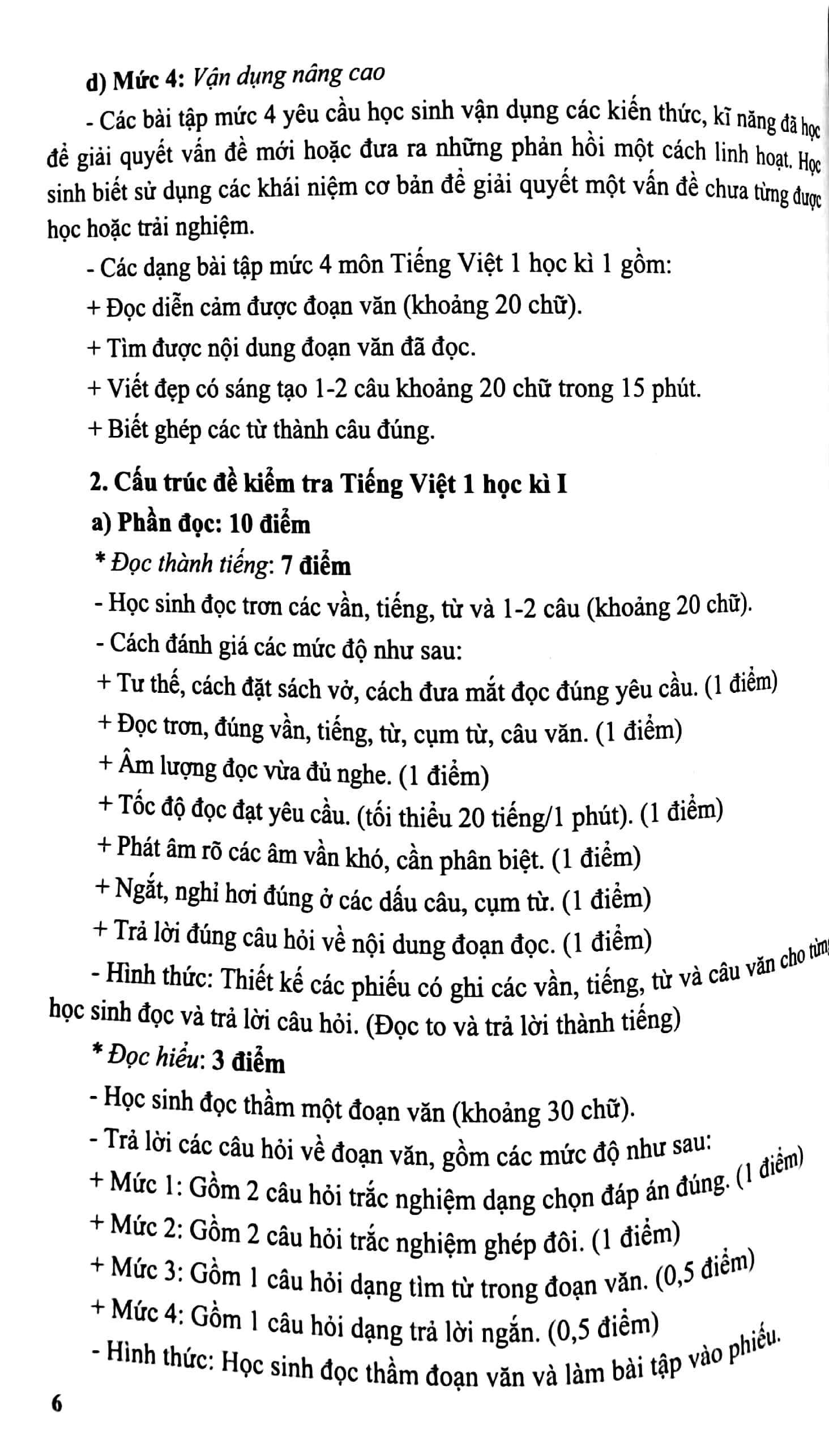 kiểm tra, đánh giá năng lực học sinh lớp 1 - môn tiếng việt (học kì 1) - Ảnh 5