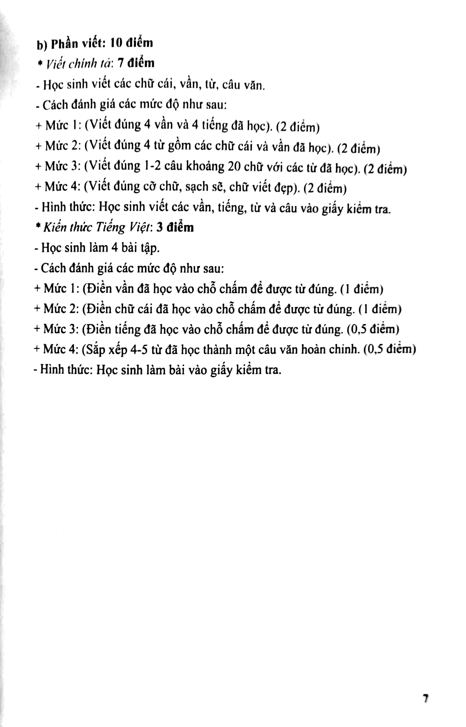 kiểm tra, đánh giá năng lực học sinh lớp 1 - môn tiếng việt (học kì 1) - Ảnh 6