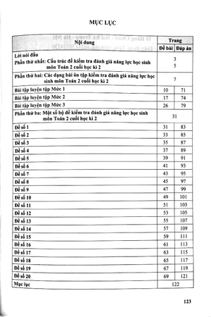 kiểm tra, đánh giá nặng lực học sinh môn toán 2 - học kì 2 - Ảnh 3