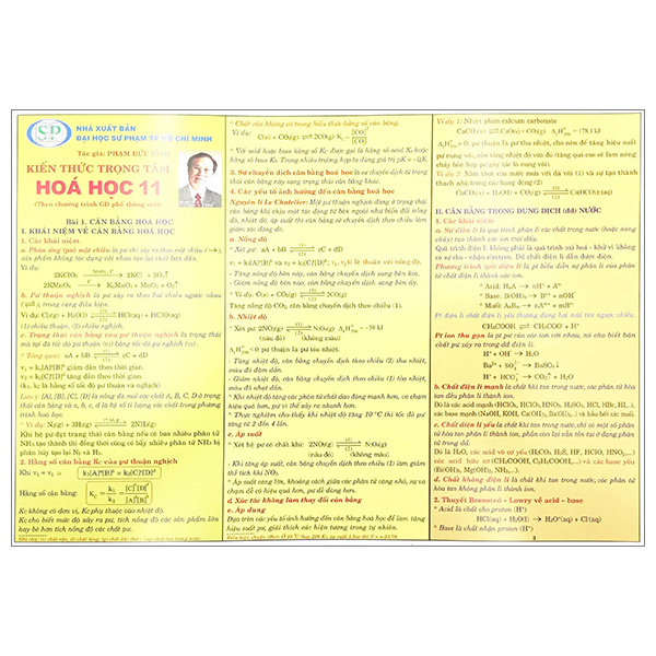 kiến thức trọng tâm hóa học 11 (theo chương trình giáo dục phổ thông mới)