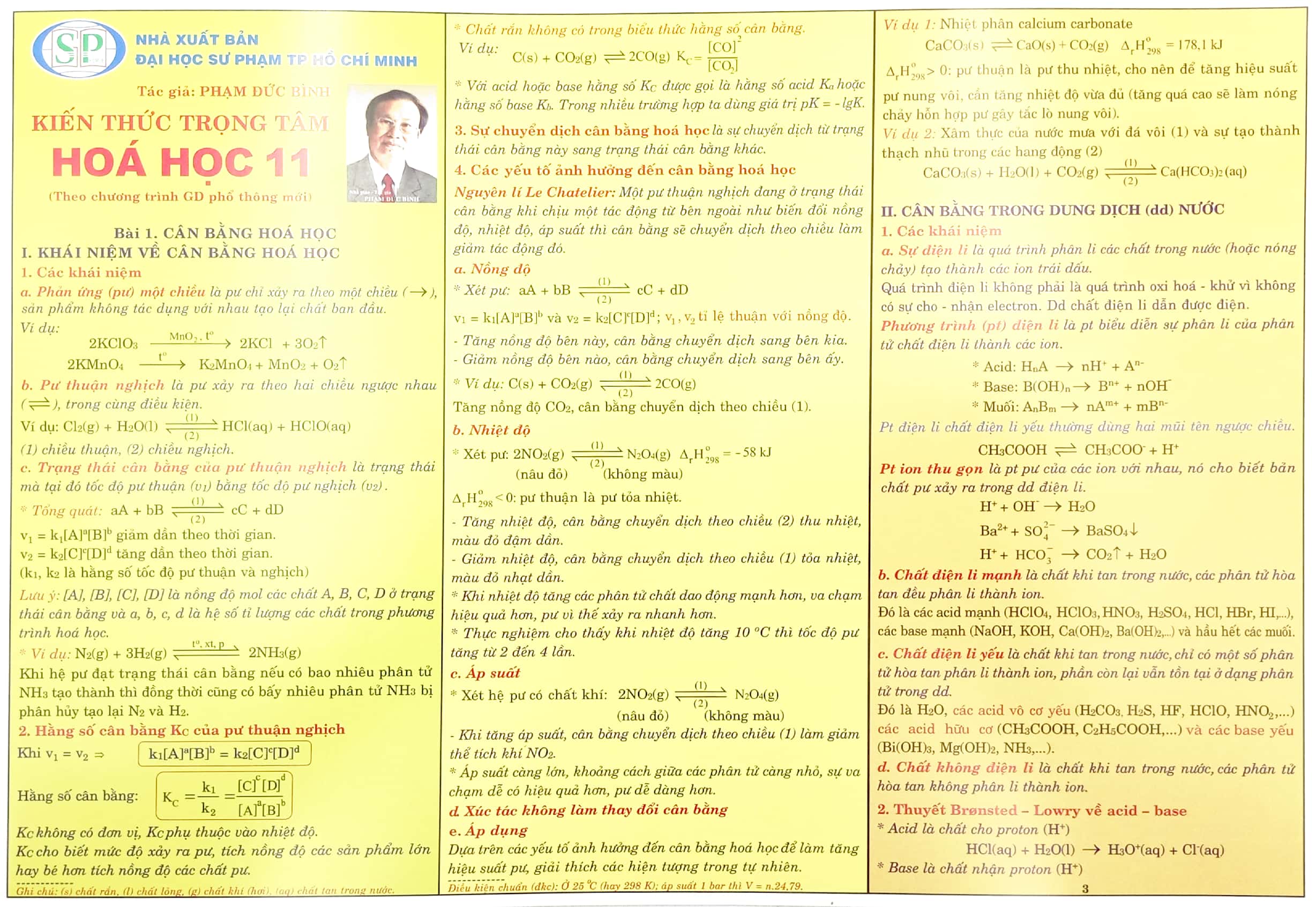 kiến thức trọng tâm hóa học 11 (theo chương trình giáo dục phổ thông mới) - Ảnh 2