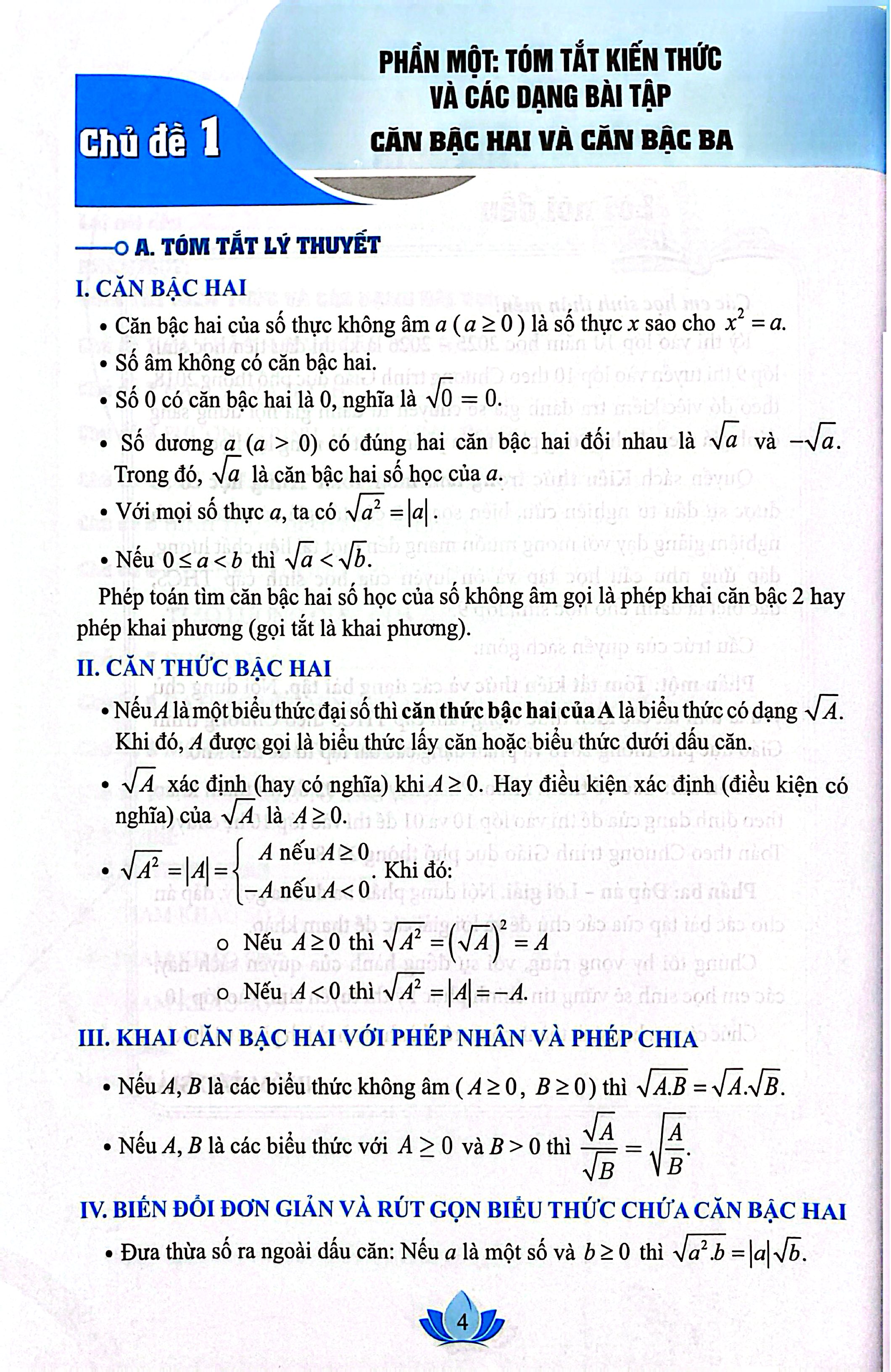 Kiến Thức Trọng Tâm Môn Toán Trung Học Cơ Sở - Ảnh 5