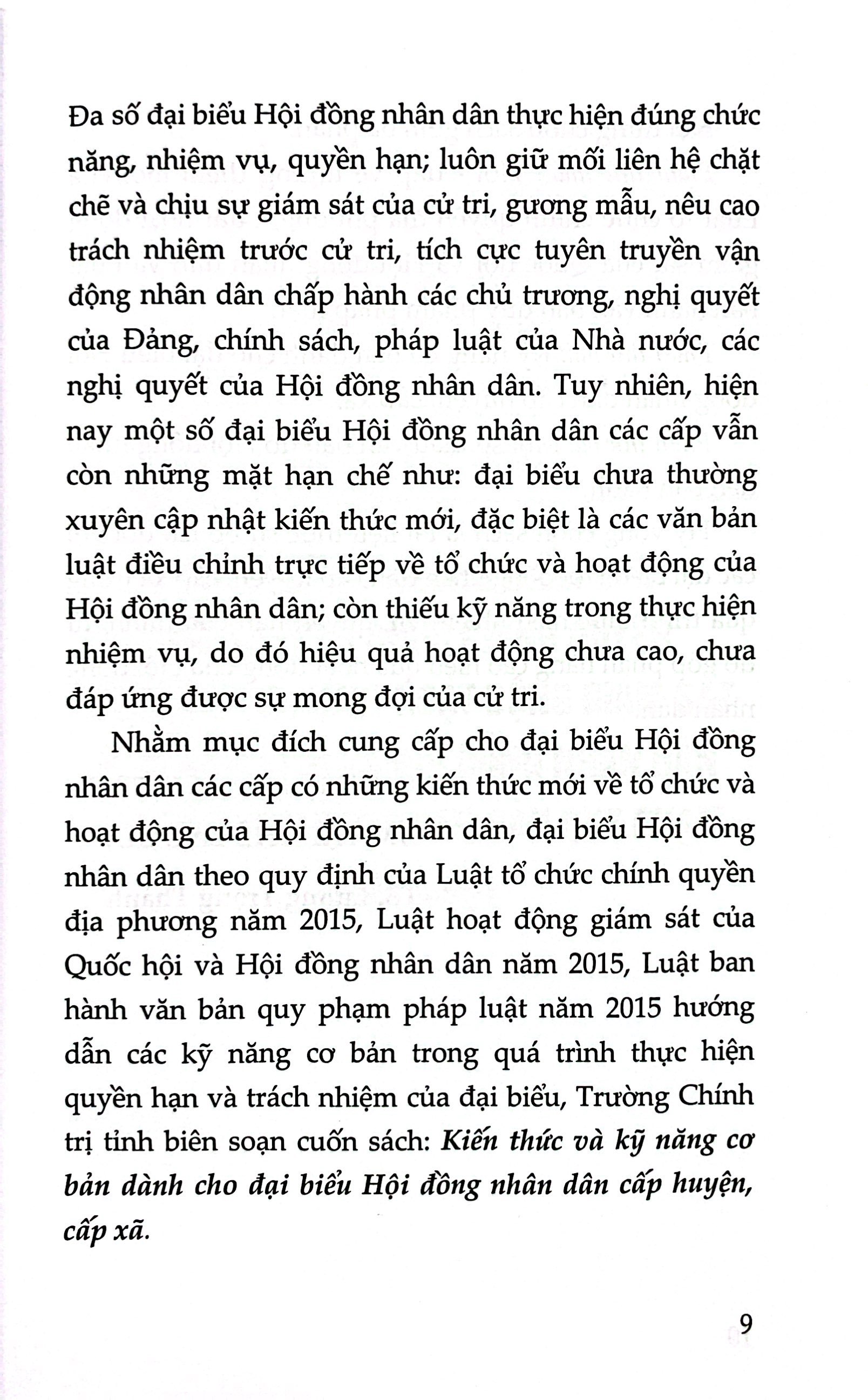 kiến thức và kỹ năng cơ bản dành cho đại biểu hội đồng nhân dân cấp huyện, cấp xã - Ảnh 7