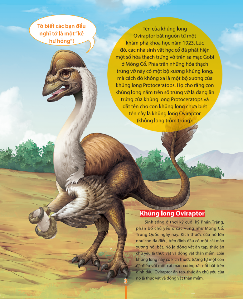 kiến thức về khủng long - khủng long oviraptor có trộm trứng thật không? đặt tên và hoá thạch - Ảnh 9